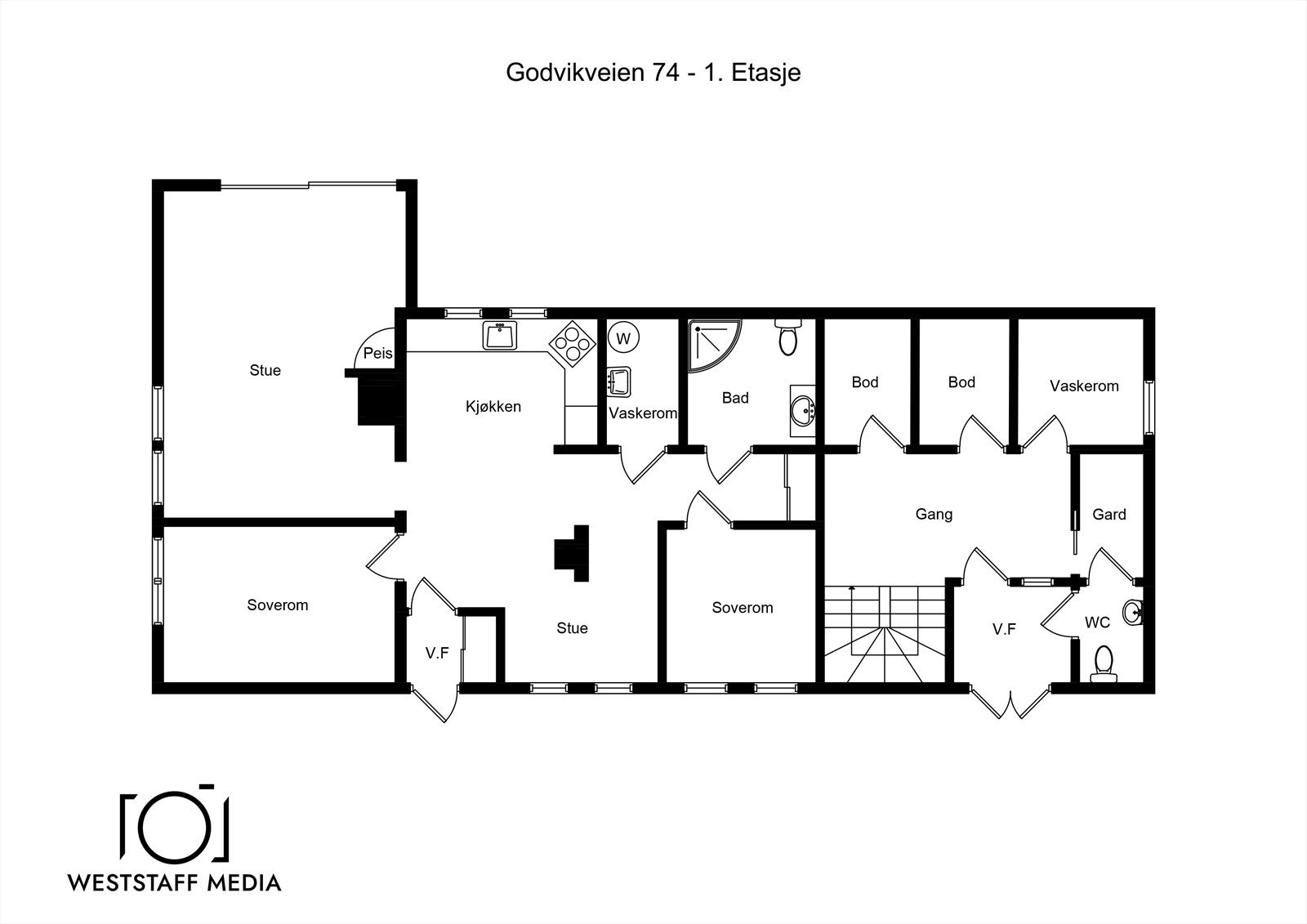 - Plantegning underetasje - Galleribilde