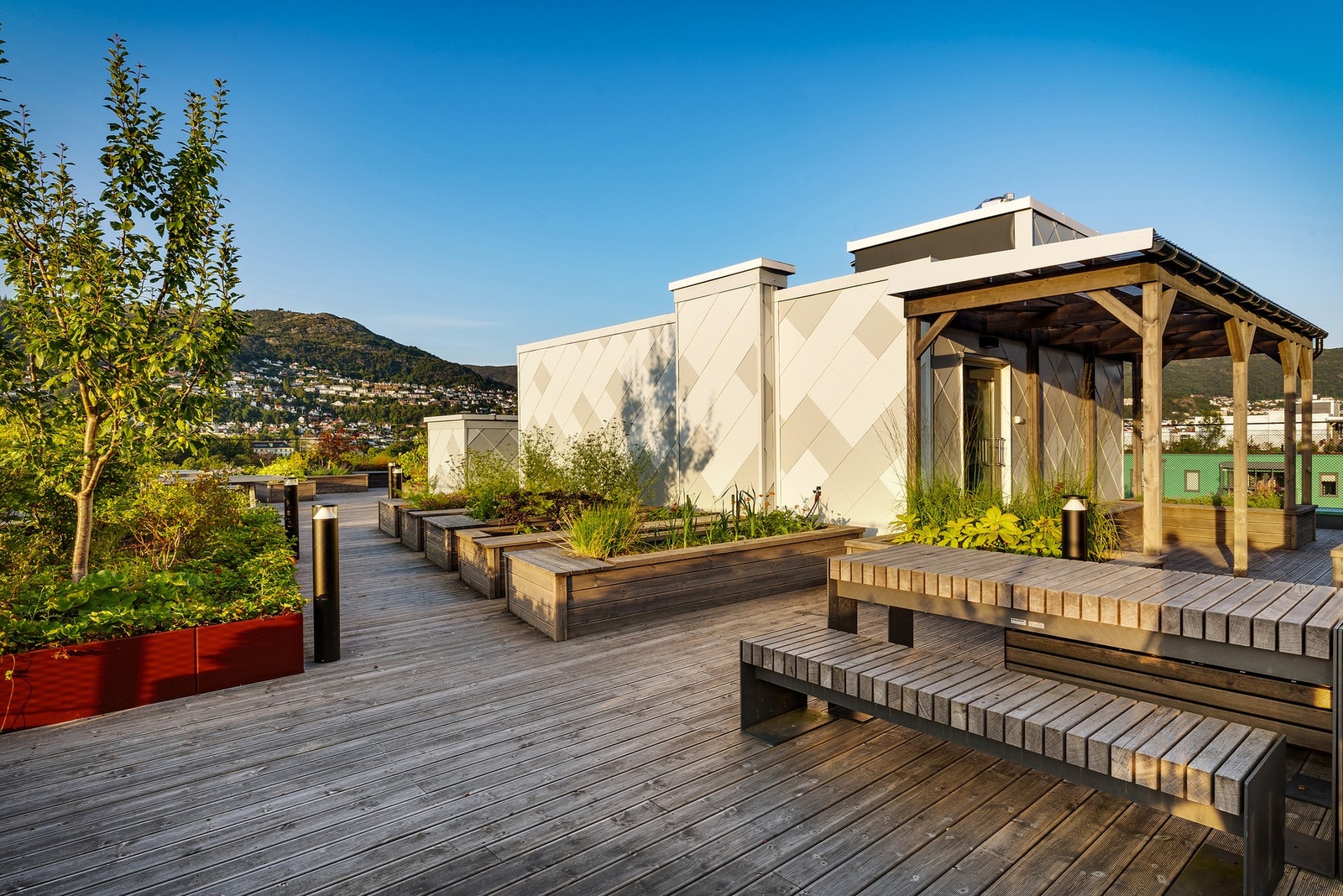 Sameiet har en unik felles takterrasse med gode solforhold. Galleribilde