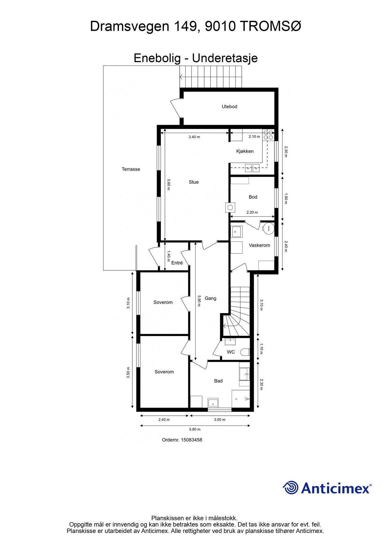 Plantegning underetasje Galleribilde