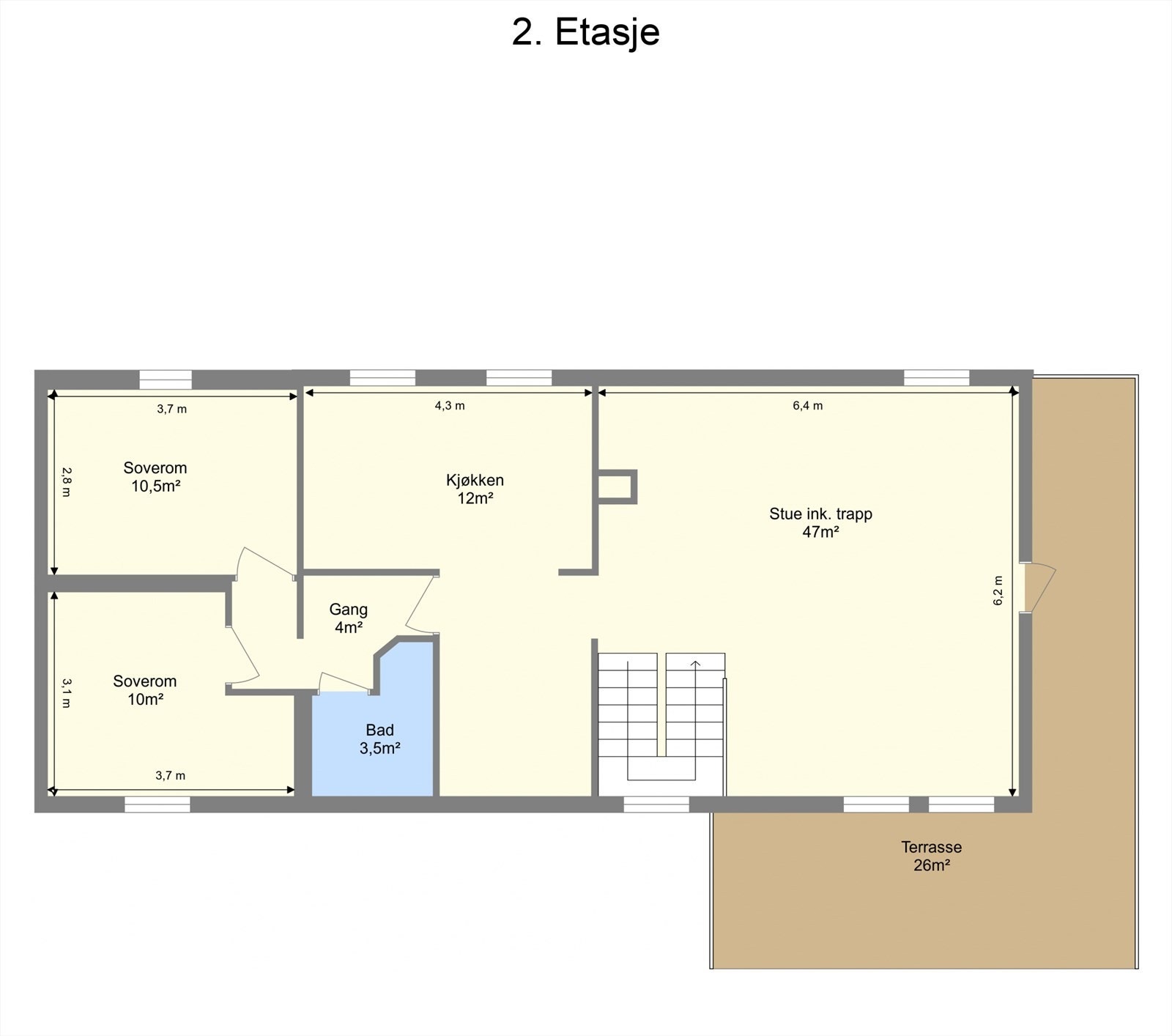 Planskisse 2.etg. Galleribilde