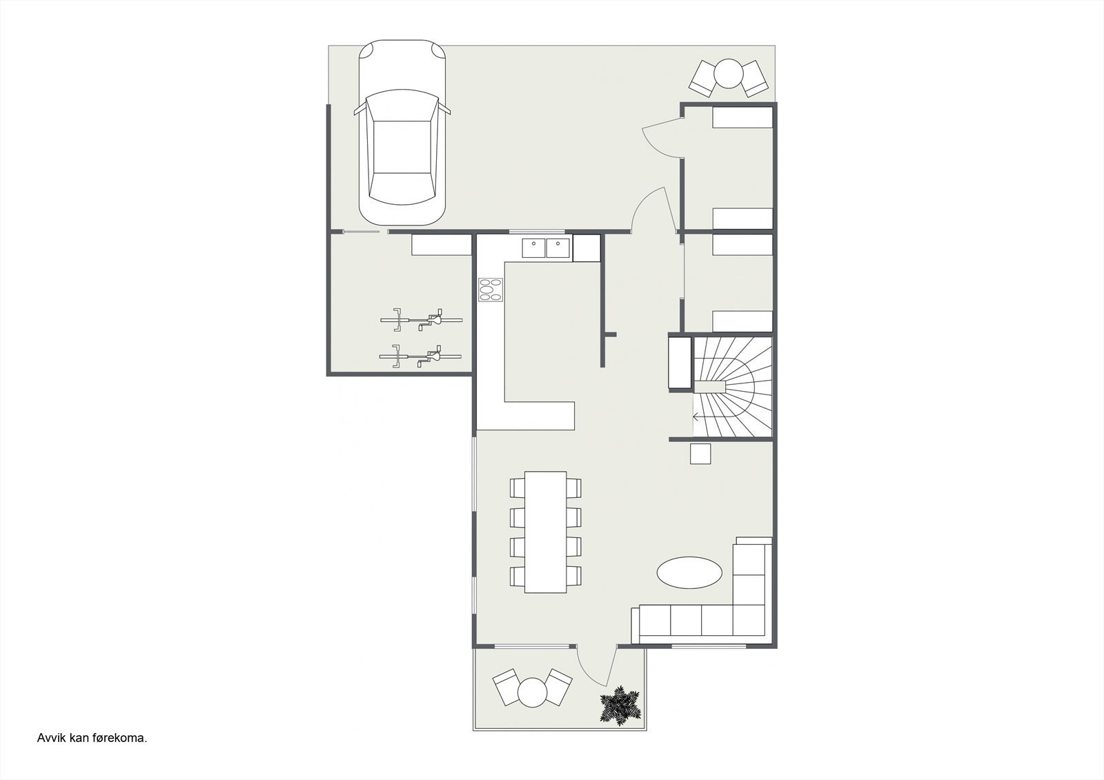 Planteikning 2D Underetg. Galleribilde