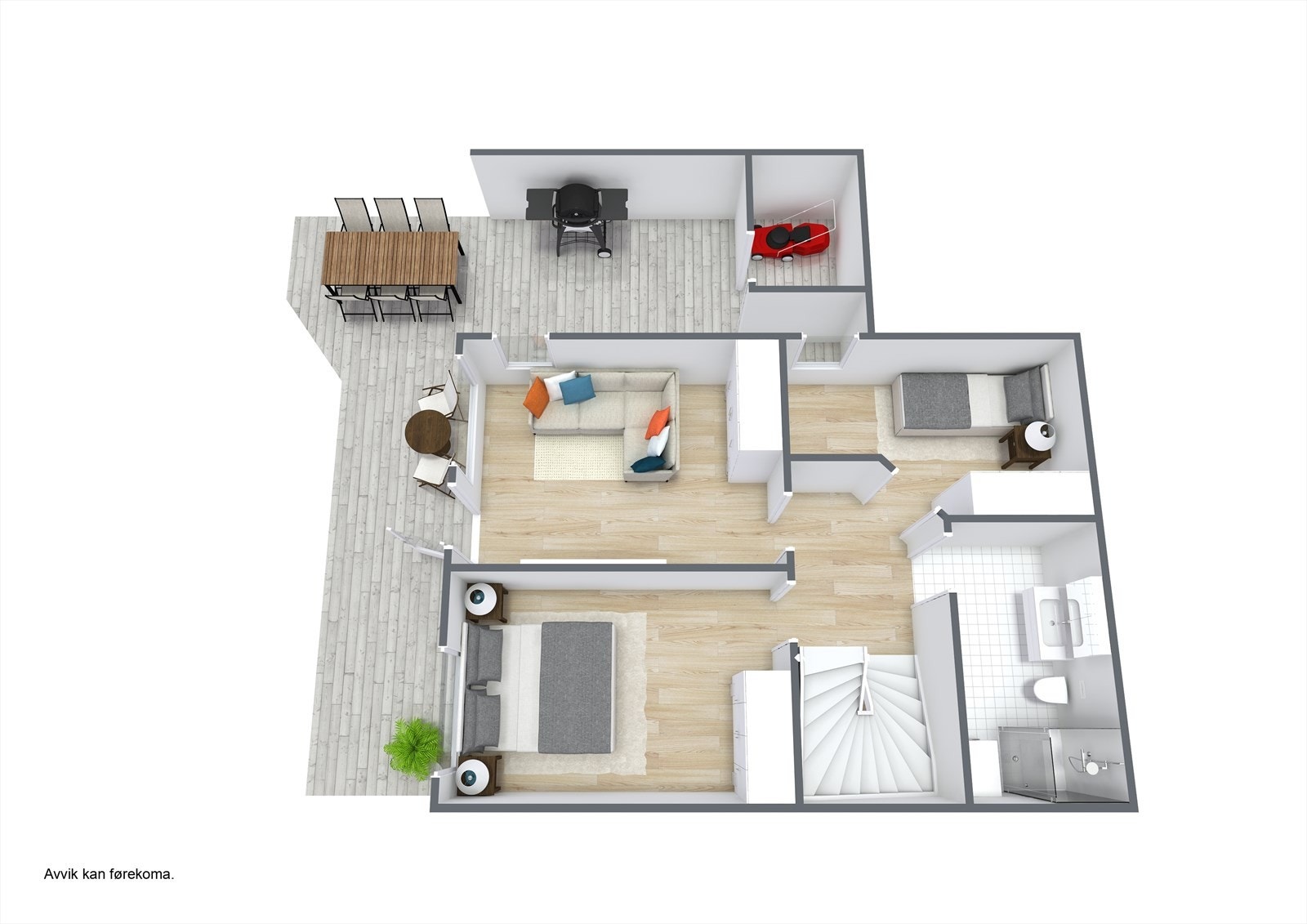 Planteikning 3D Underetg. Galleribilde
