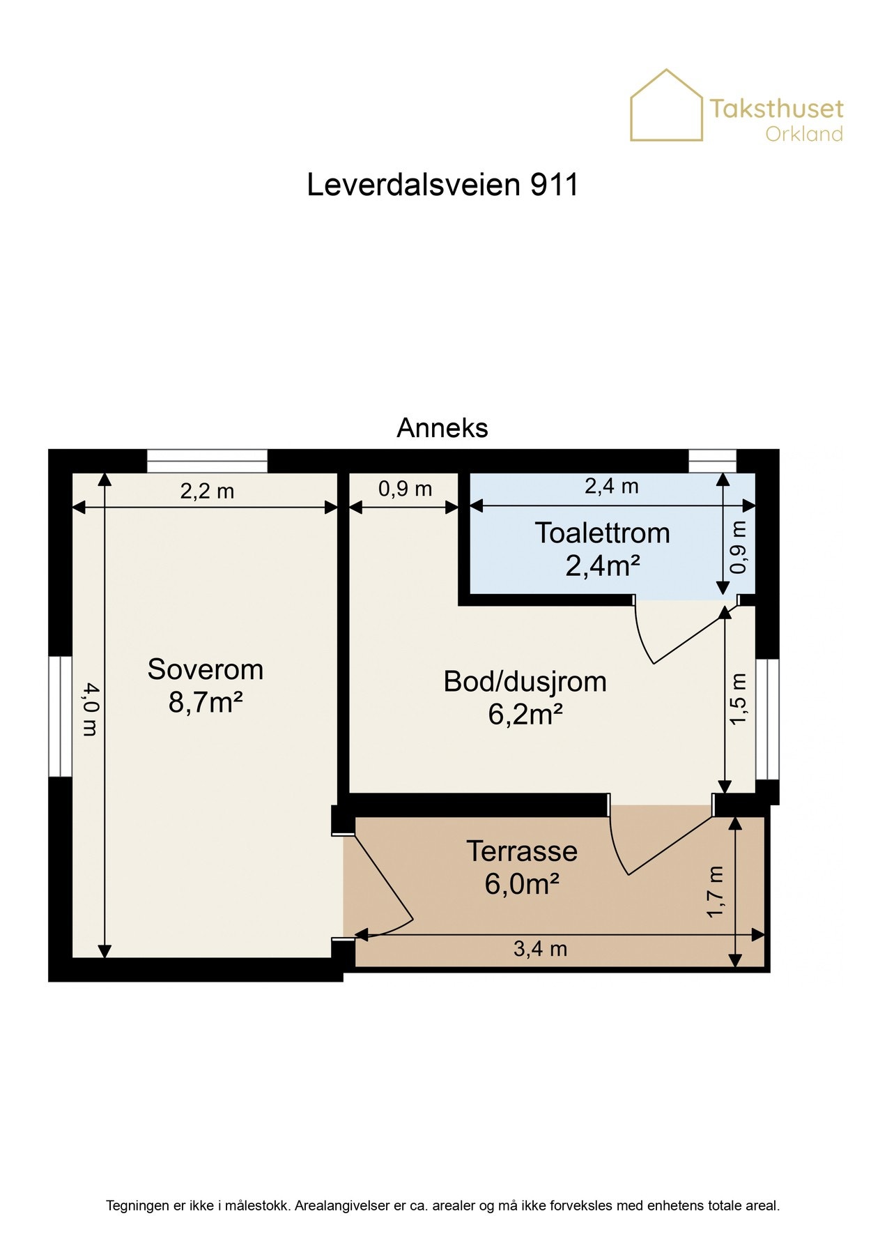 Planskisse anneks. Galleribilde