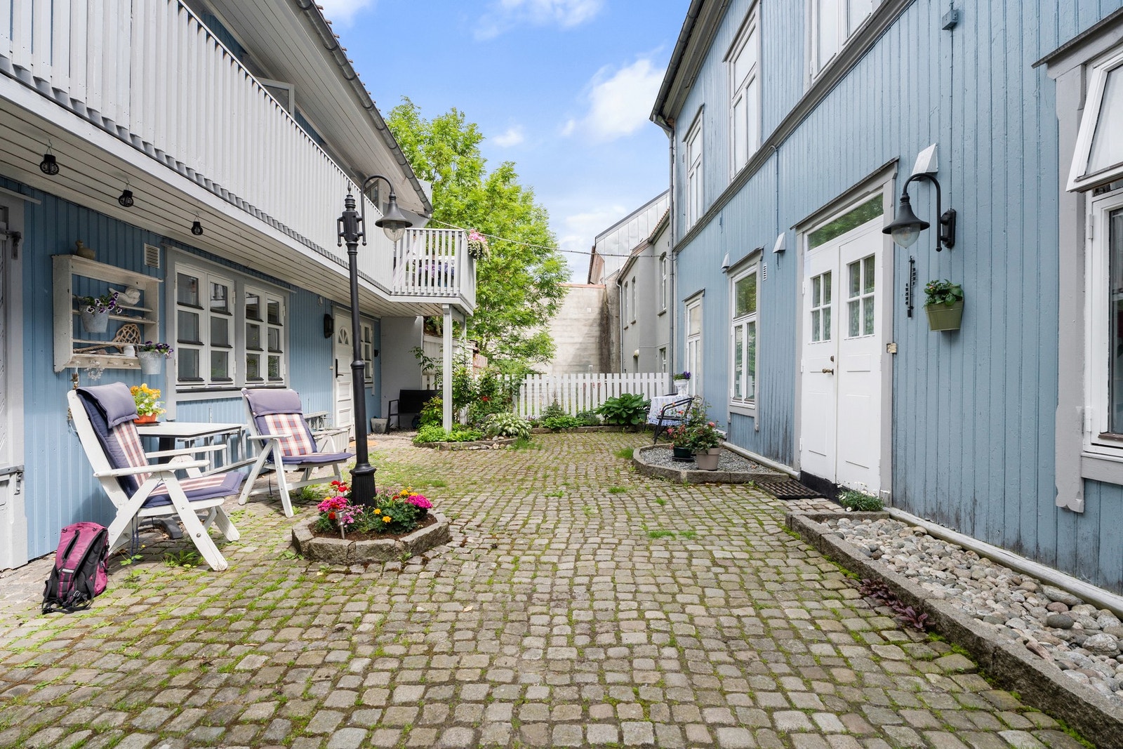 Sameiet har en veldig fin bakgård til glede for alle beboerne. Galleribilde