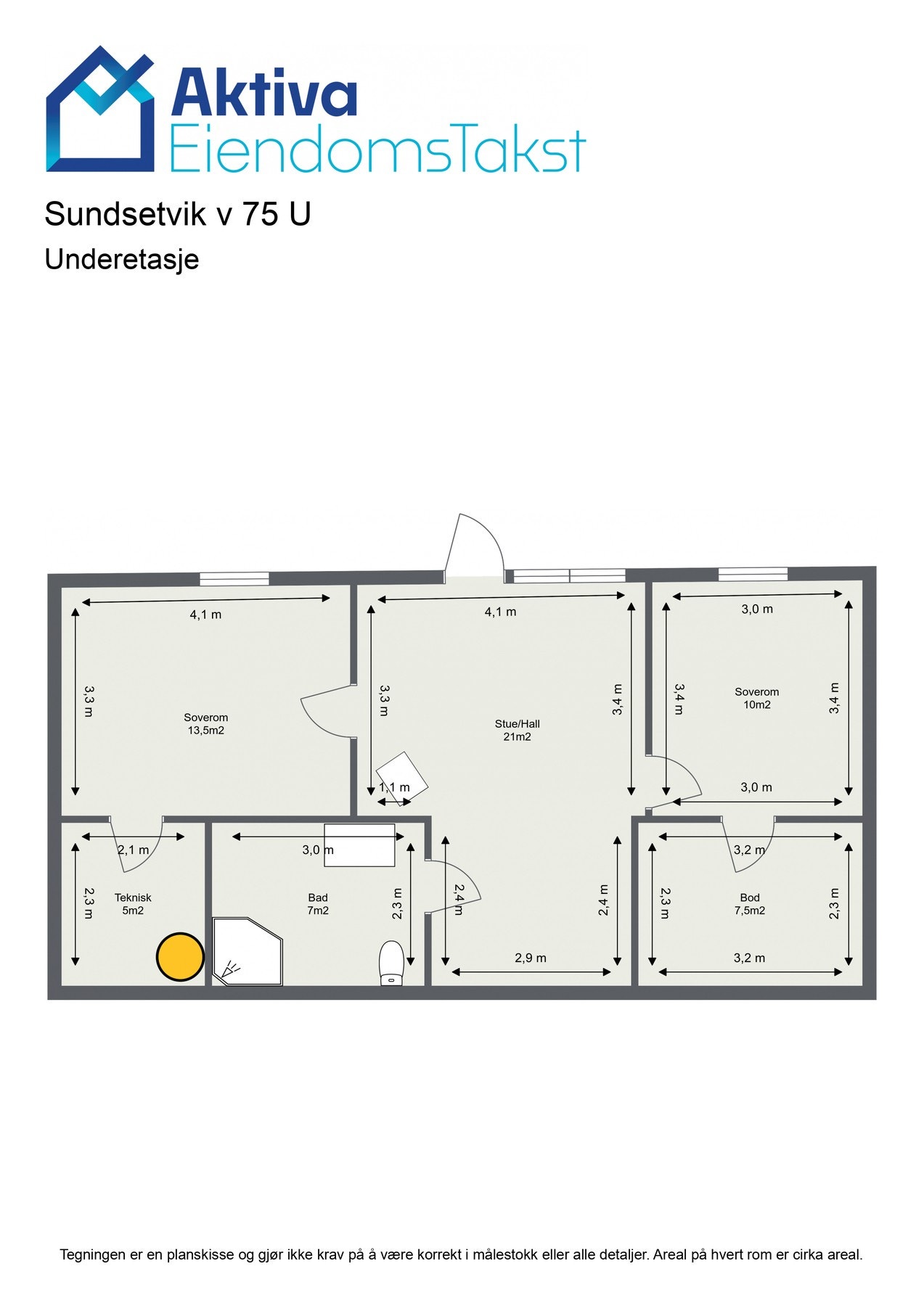 Planskisse sokkel Galleribilde