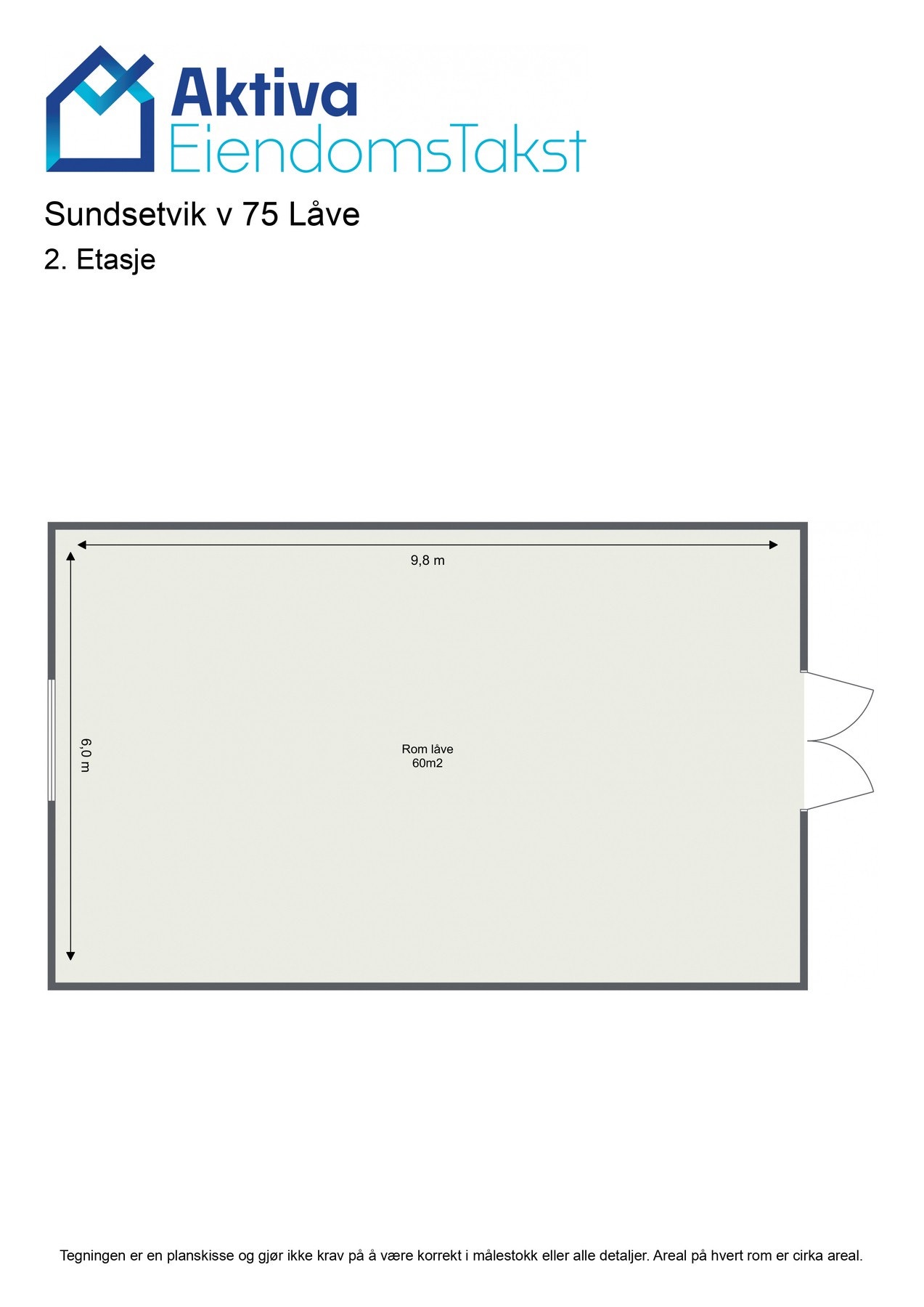 Planskisse loft Galleribilde