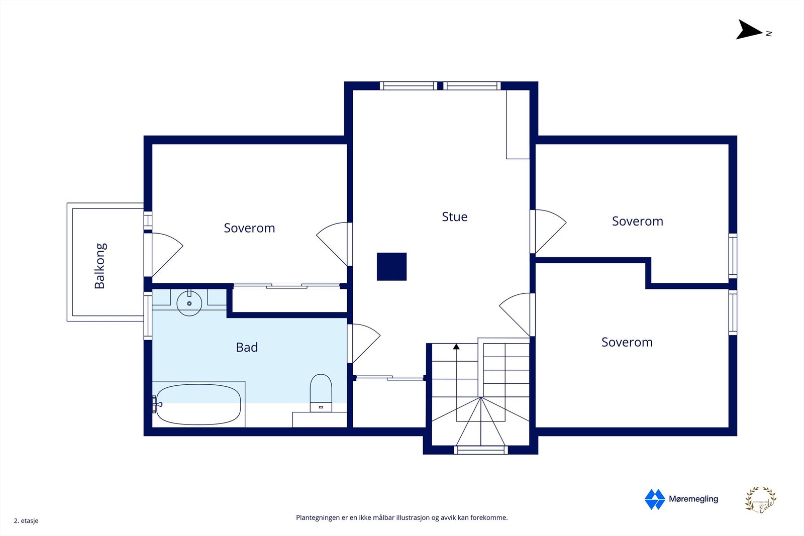 Plantegning loft Galleribilde