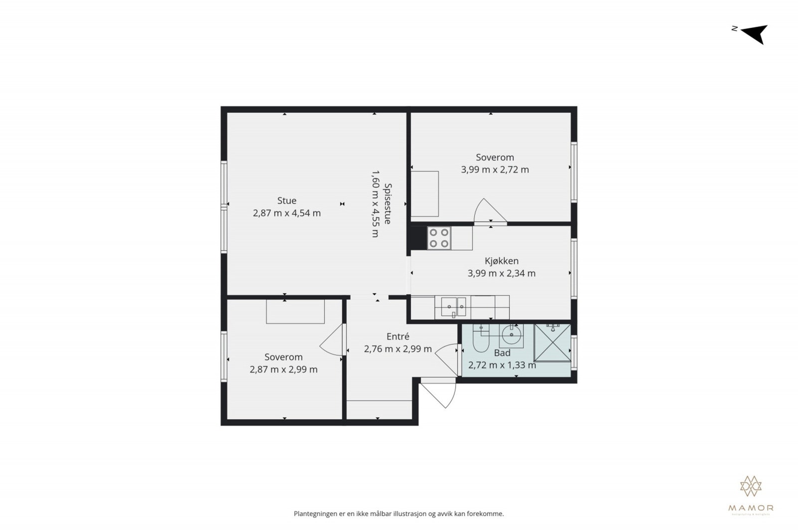 Plantegning Galleribilde