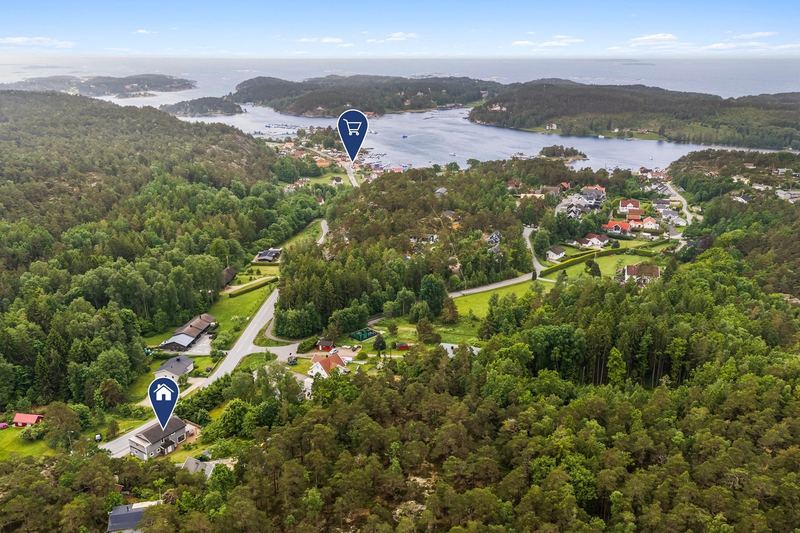 Beliggenheten gir kort avstand til Joker Vikane, som ligger kun 800 meter unna. Galleribilde