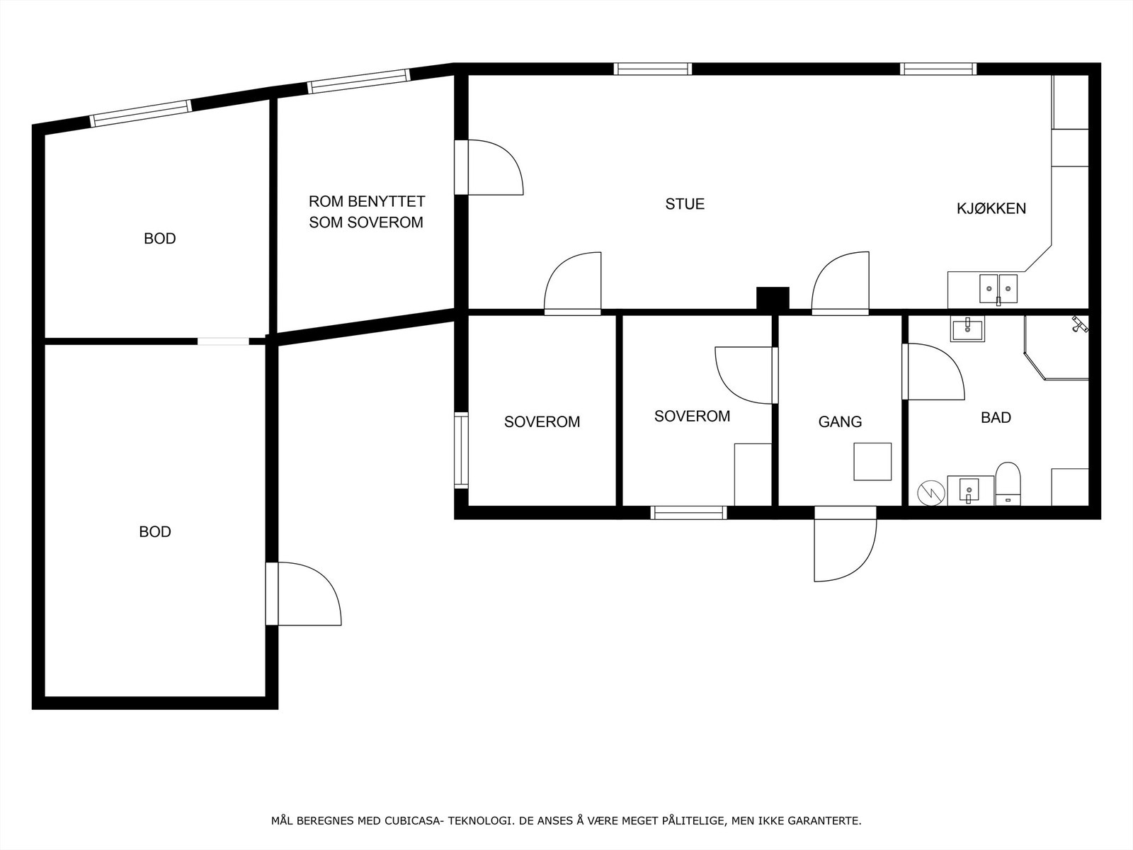 Plantegning - 1.etasje Galleribilde