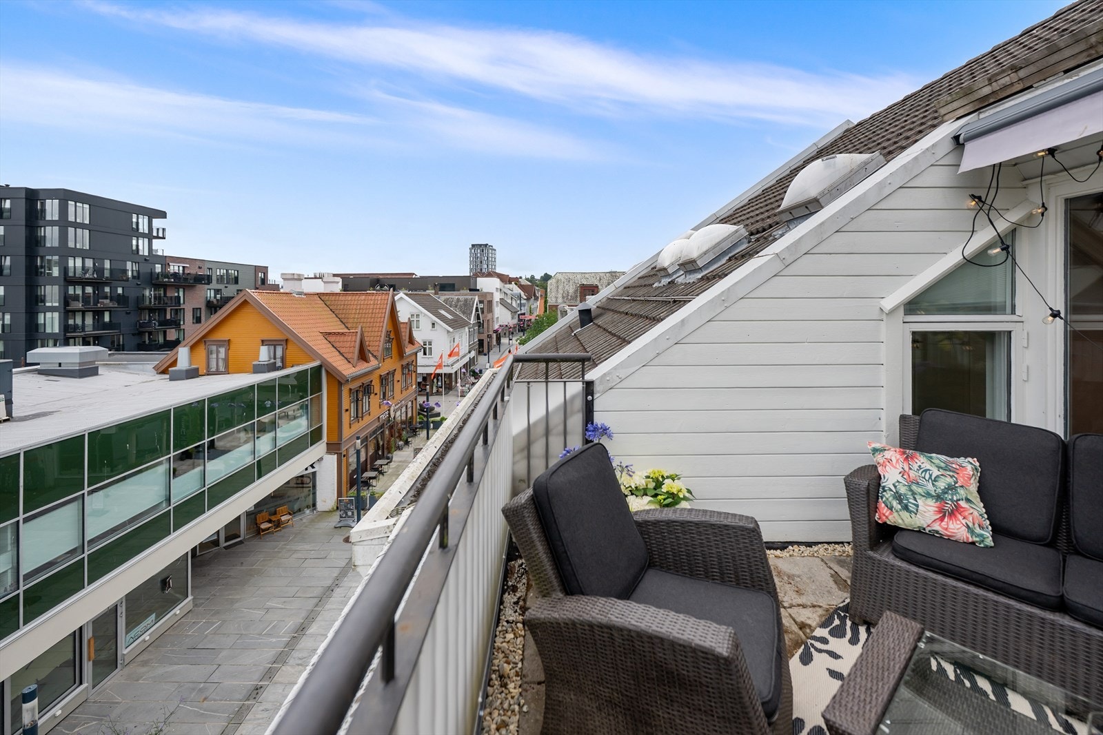 Her har du god oversikt over både Langgata og Sandnes. Galleribilde