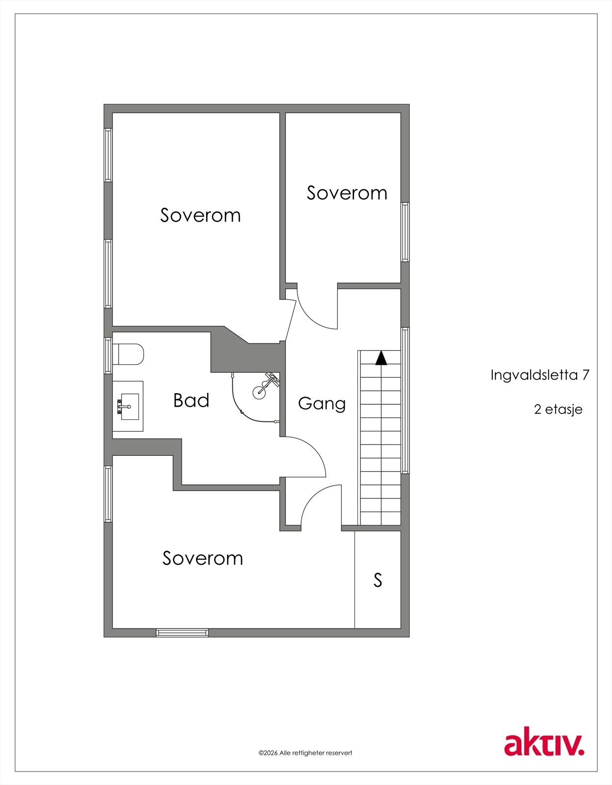 Planskisse 2. etasje Galleribilde