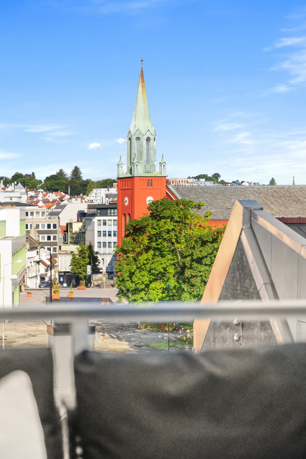 Utsikt fra terrassen. Galleribilde