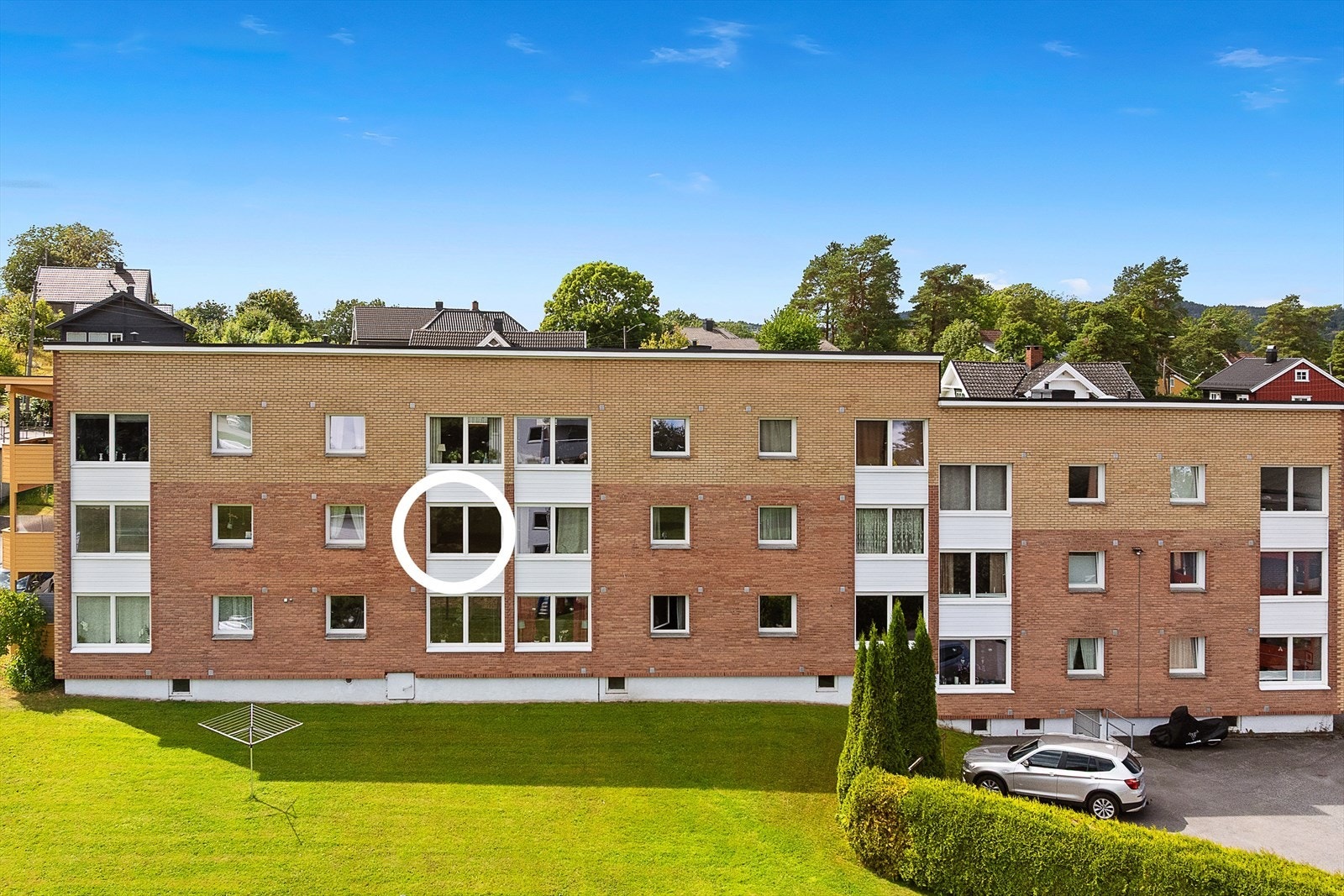 Blokka sett mot stuevinduet Galleribilde