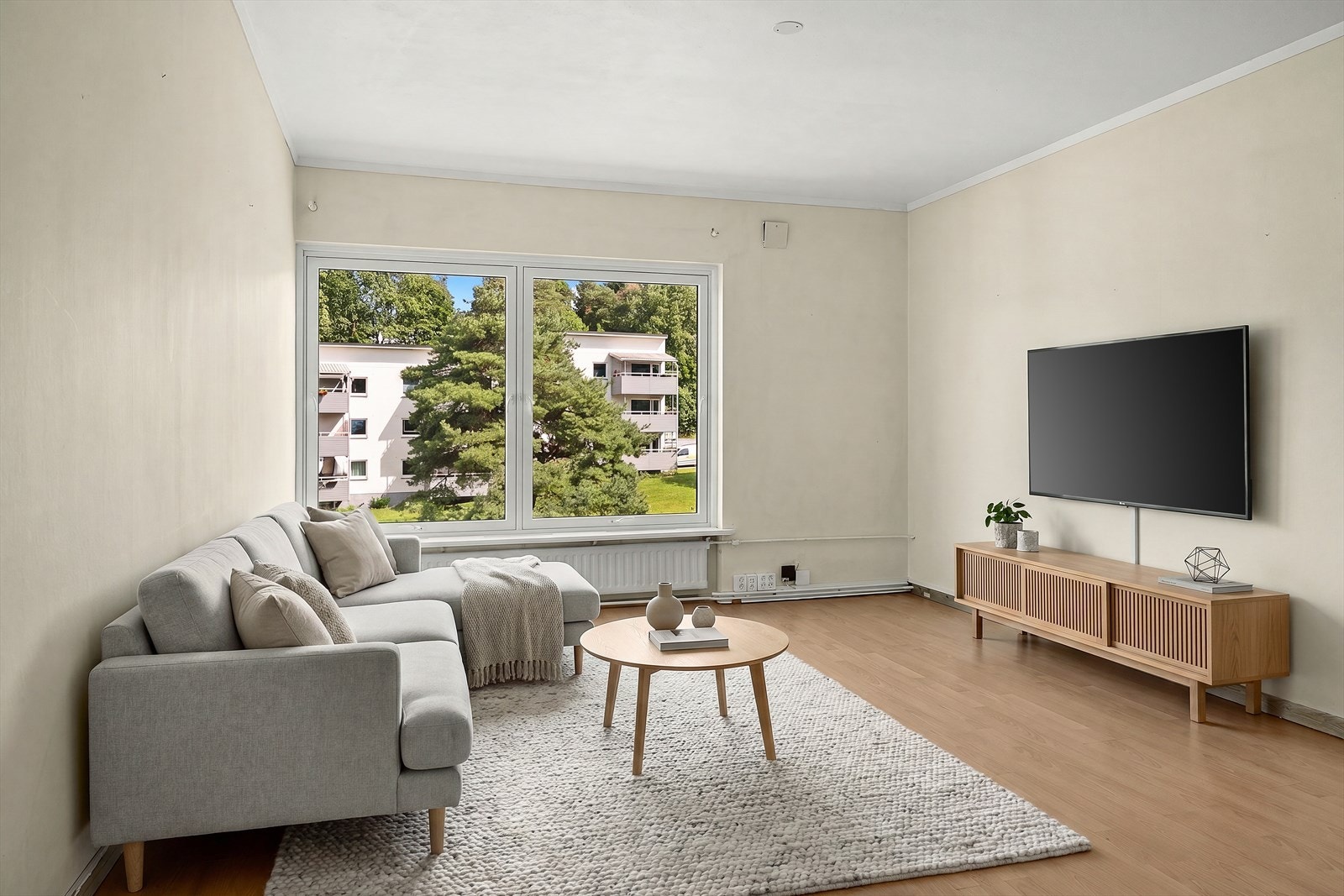 Digital styling av stuen Galleribilde