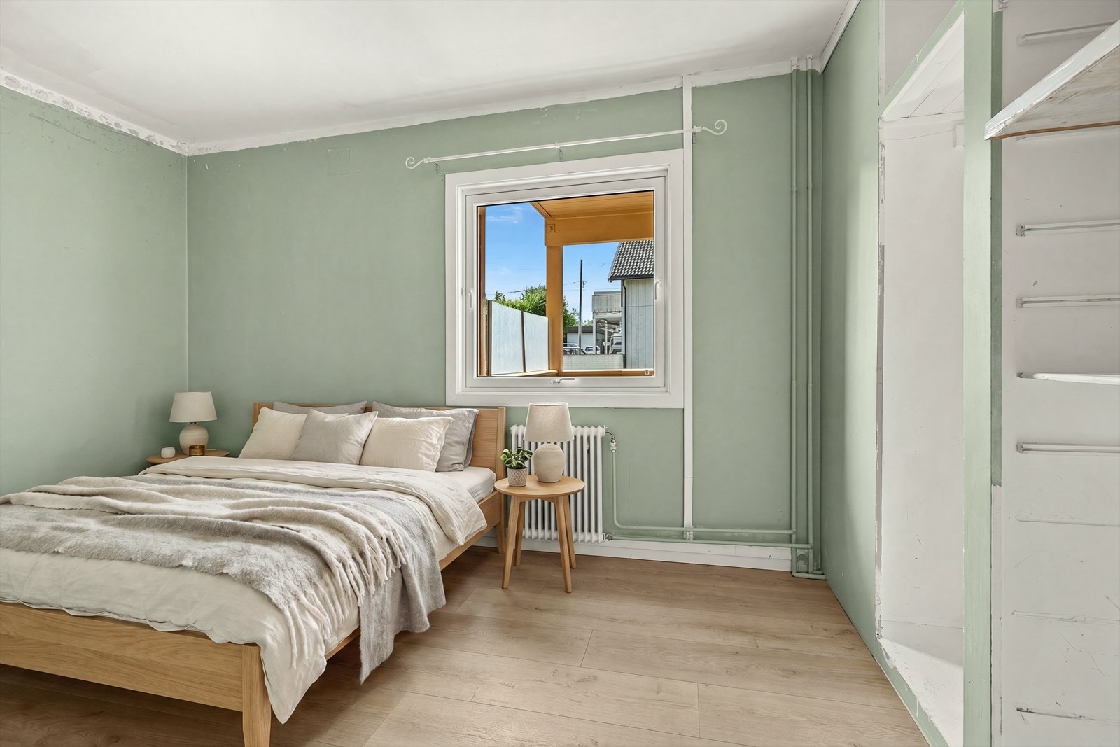 Digital styling av soverommet Galleribilde