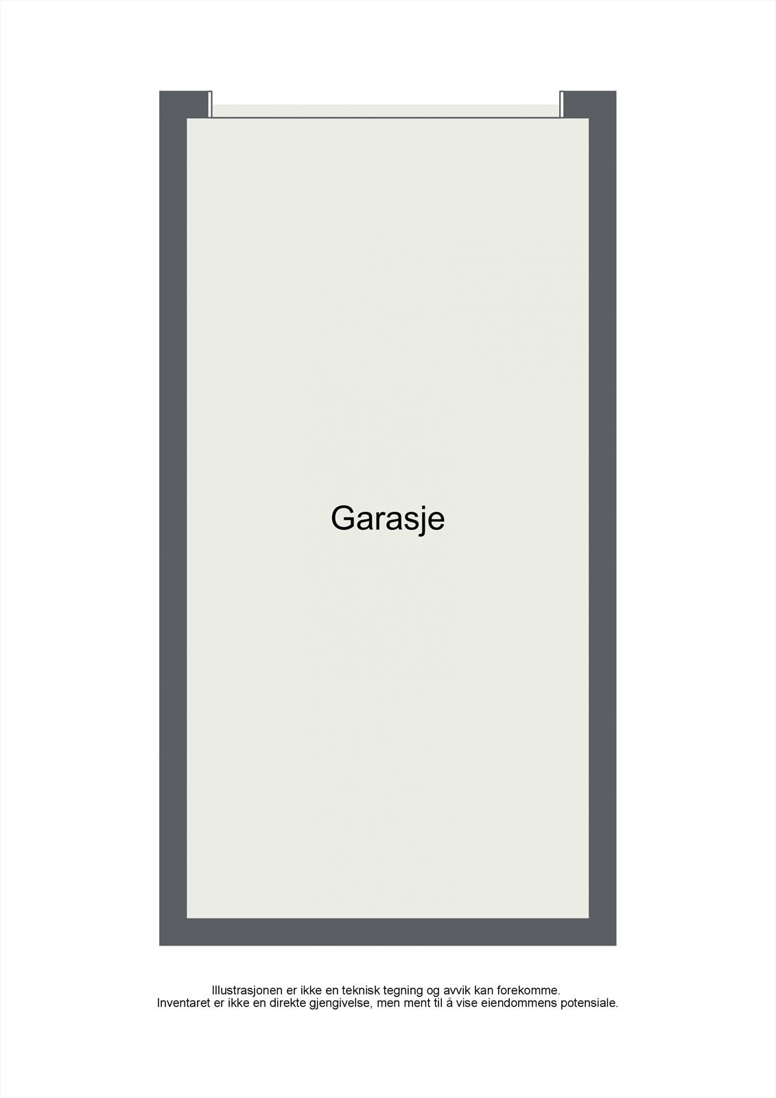 Plantegning av garasjen. Galleribilde