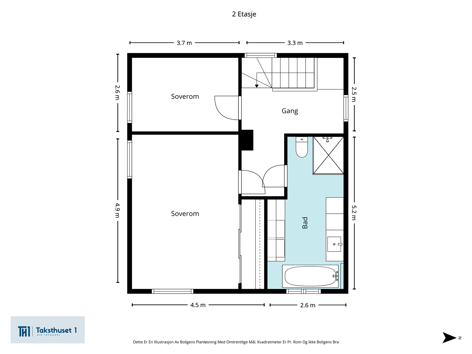 Plantegning - 2. etg. Galleribilde
