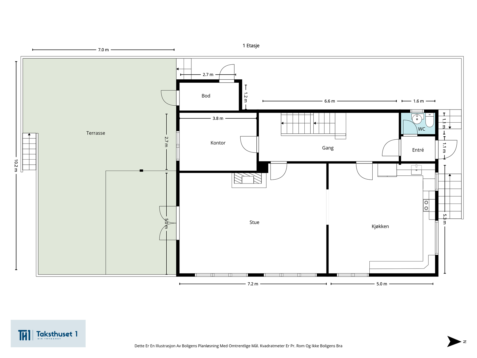 Plantegning - 1. etg. Galleribilde