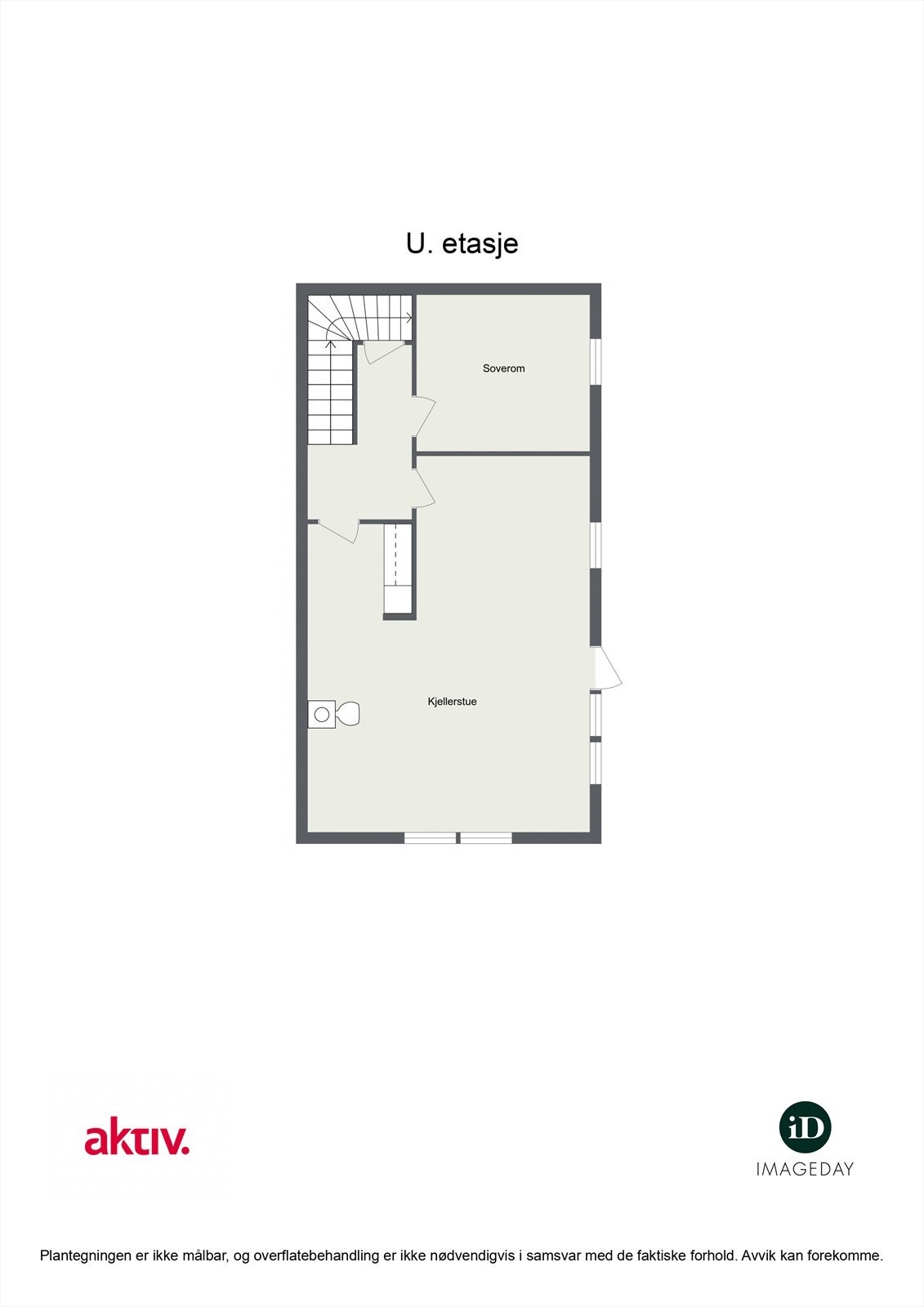 Plantegning underetasje - Havoddveien 33A Galleribilde
