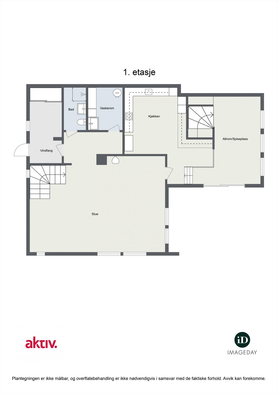Plantegning 1.etasje - Havoddveien 33A Galleribilde