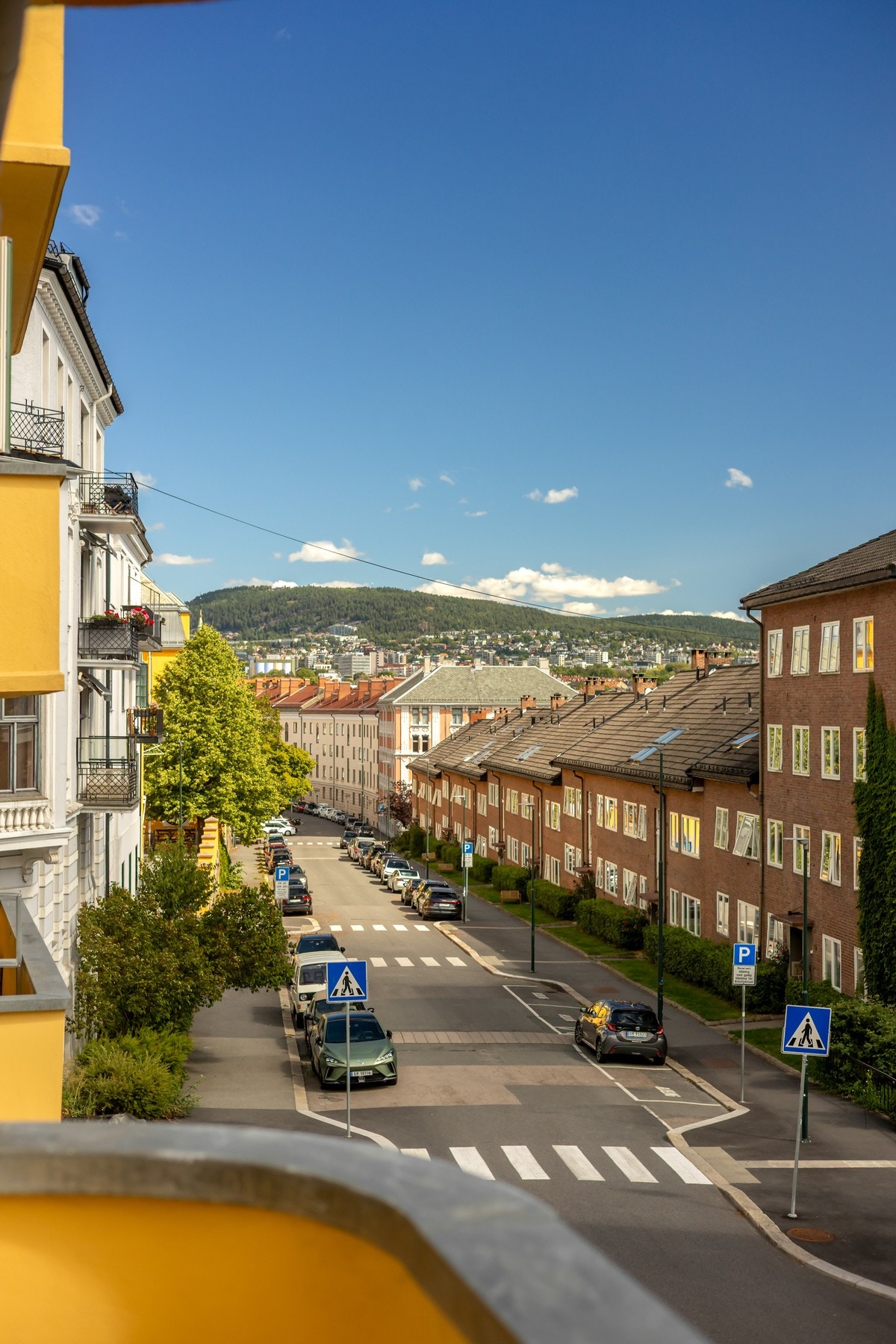 Fra brannbalkongen har du flott utsyn over nabolaget Galleribilde
