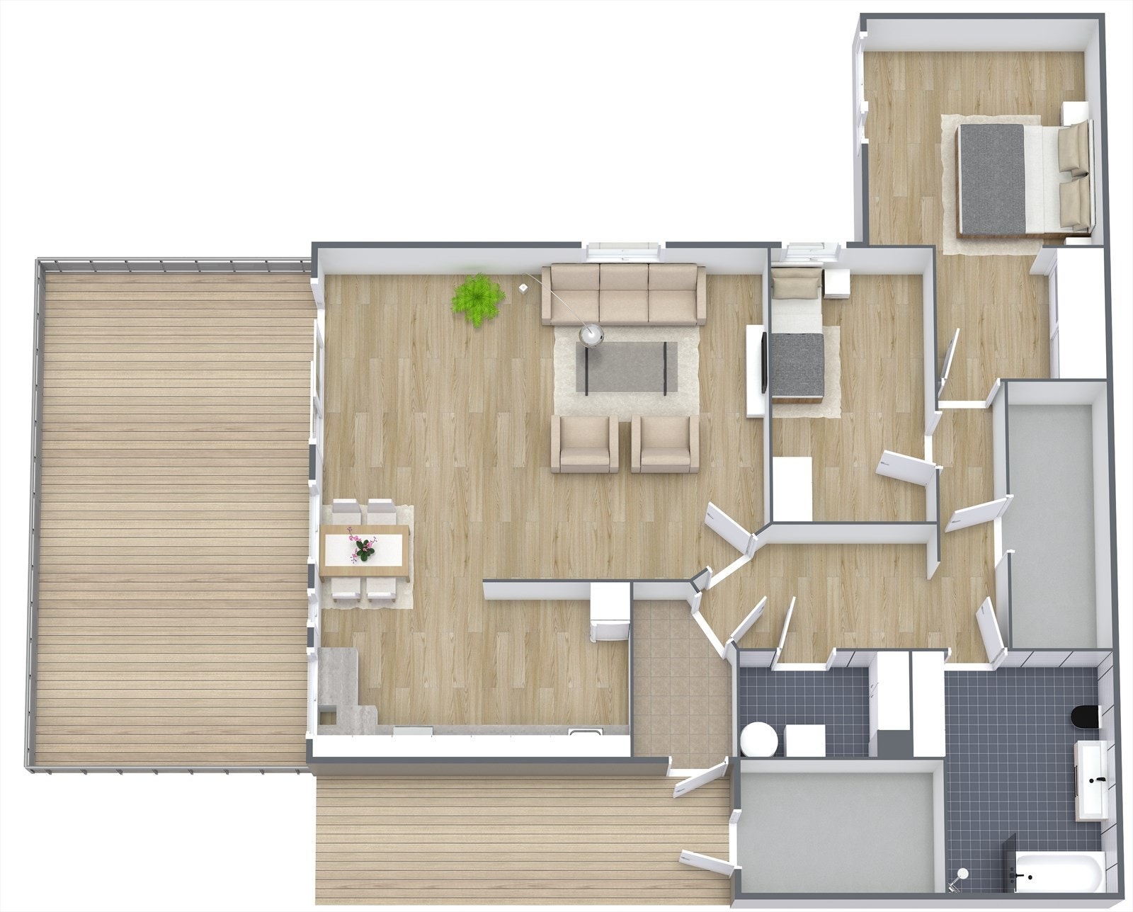 Plantegning 3D. Galleribilde