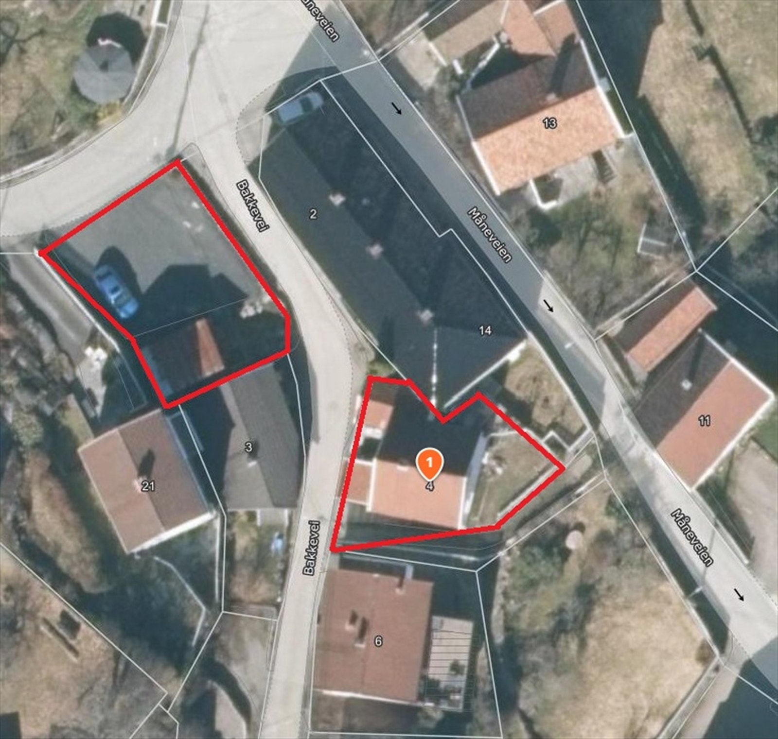 Illustrasjon tomtegrenser. Galleribilde