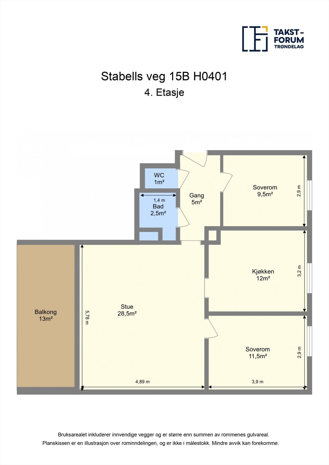 Ta en titt på planskissen og gjør deg kjent med romfordelingen! Galleribilde