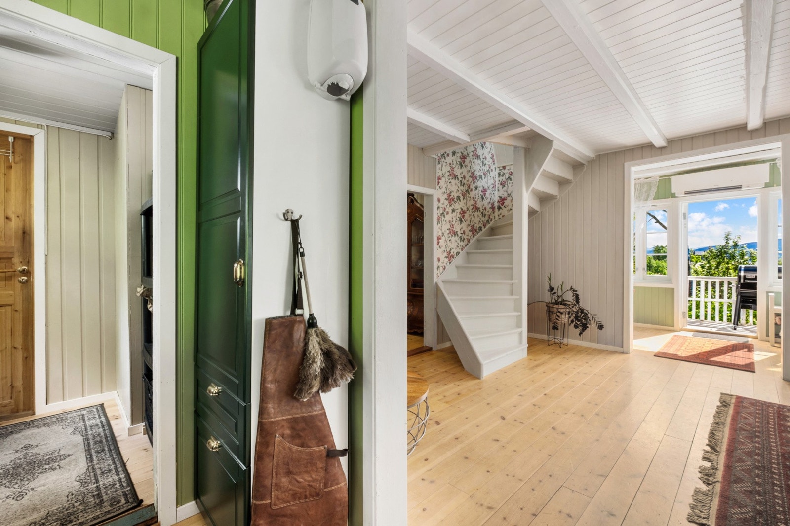Tilknytning til alle boligens rom i første etasje. Galleribilde
