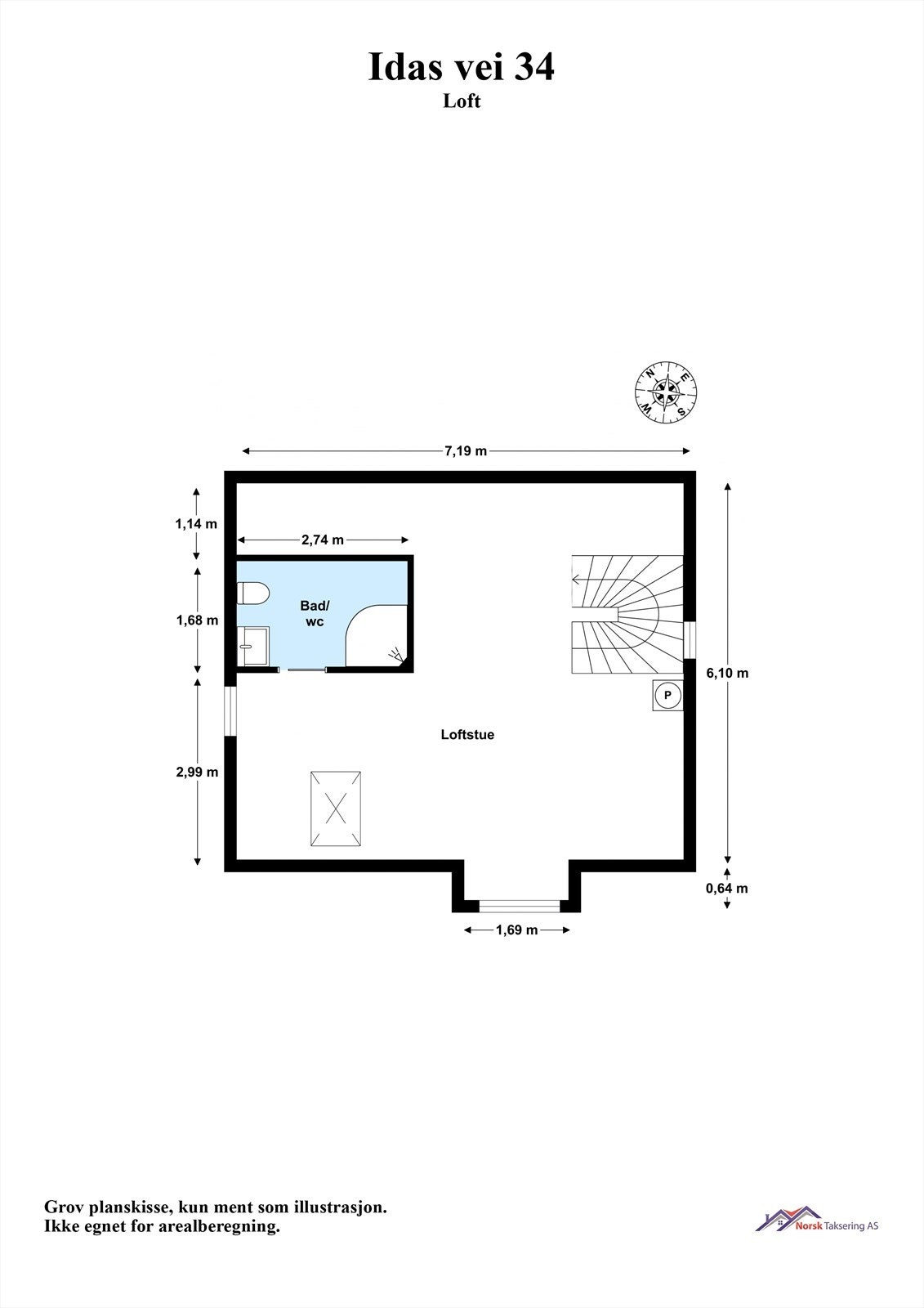 Plantegning - Loft Galleribilde