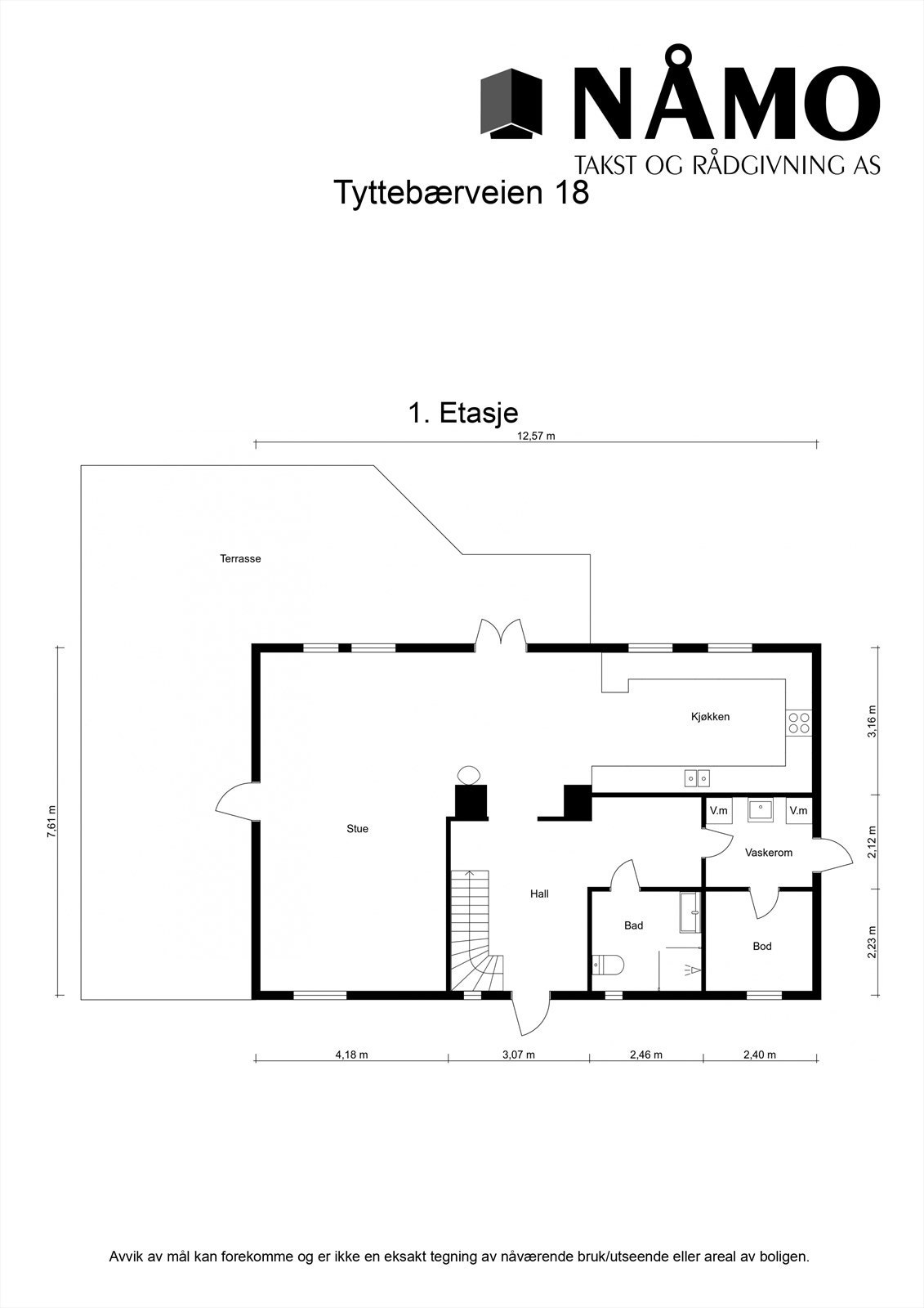 Plantegning 1. etasje. Galleribilde