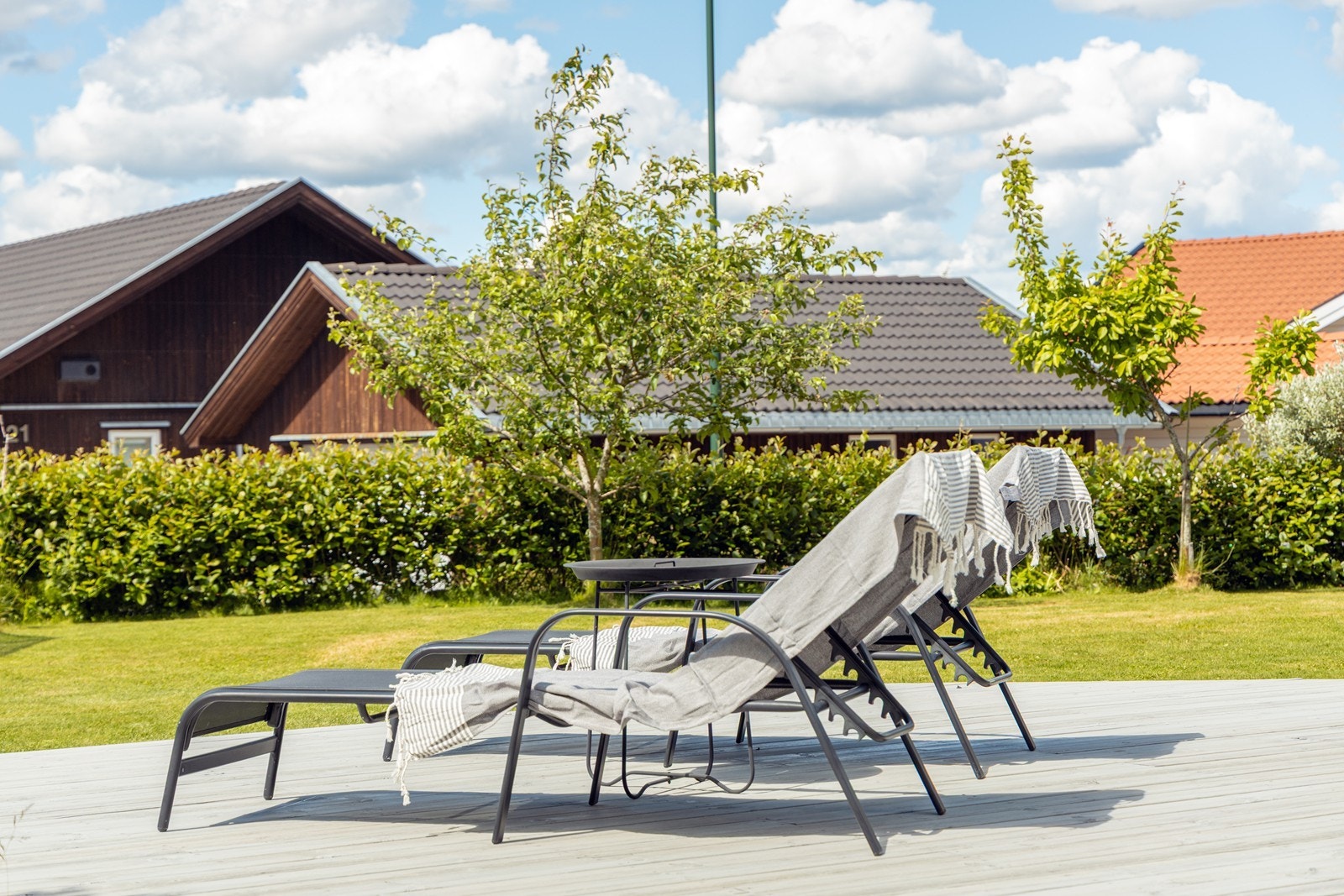 Her er det anledning for å sole seg, men også trekke i skyggen hvis det blir for varmt. Galleribilde