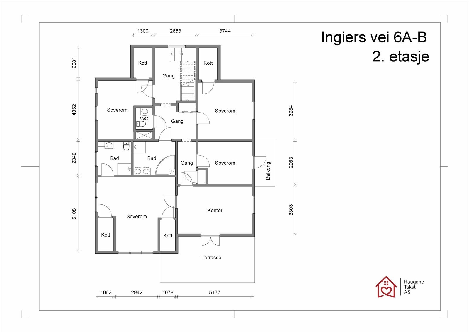 Plantegning - 2. etasje Galleribilde