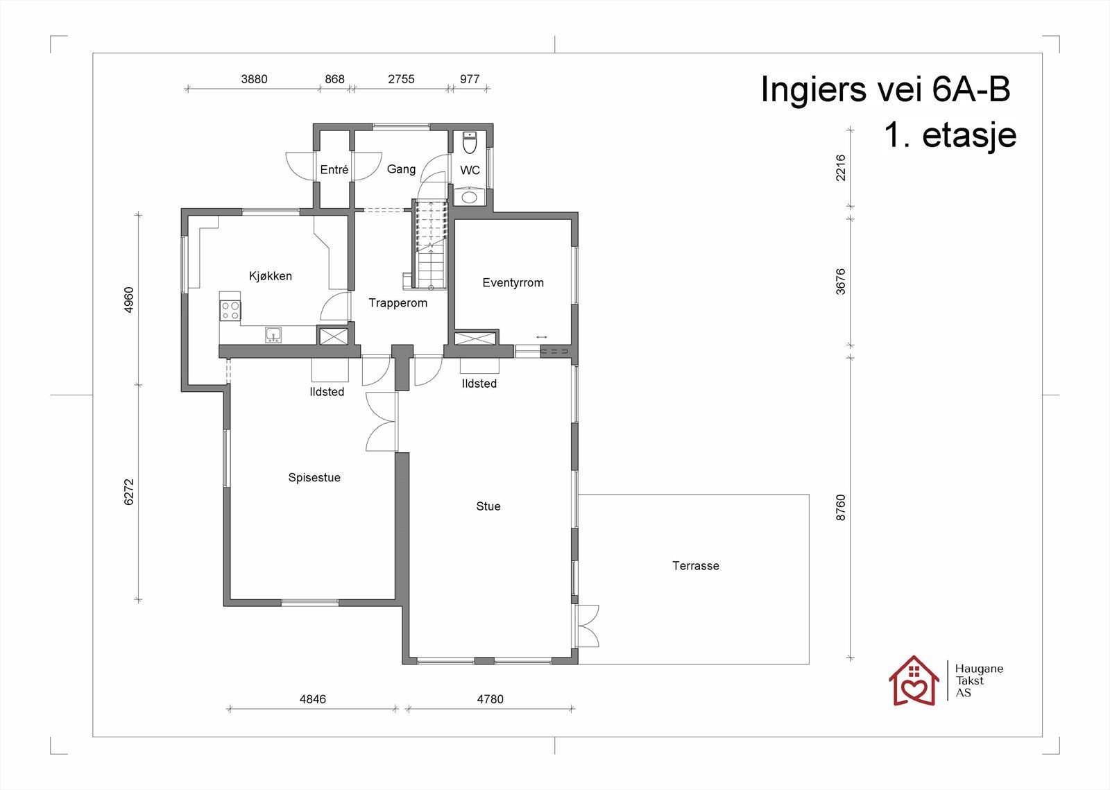 Plantegning - 1. etasje Galleribilde