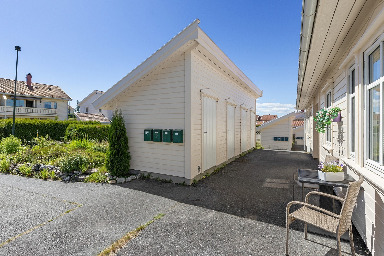 Utvendig sportsbod medfølger. Galleribilde