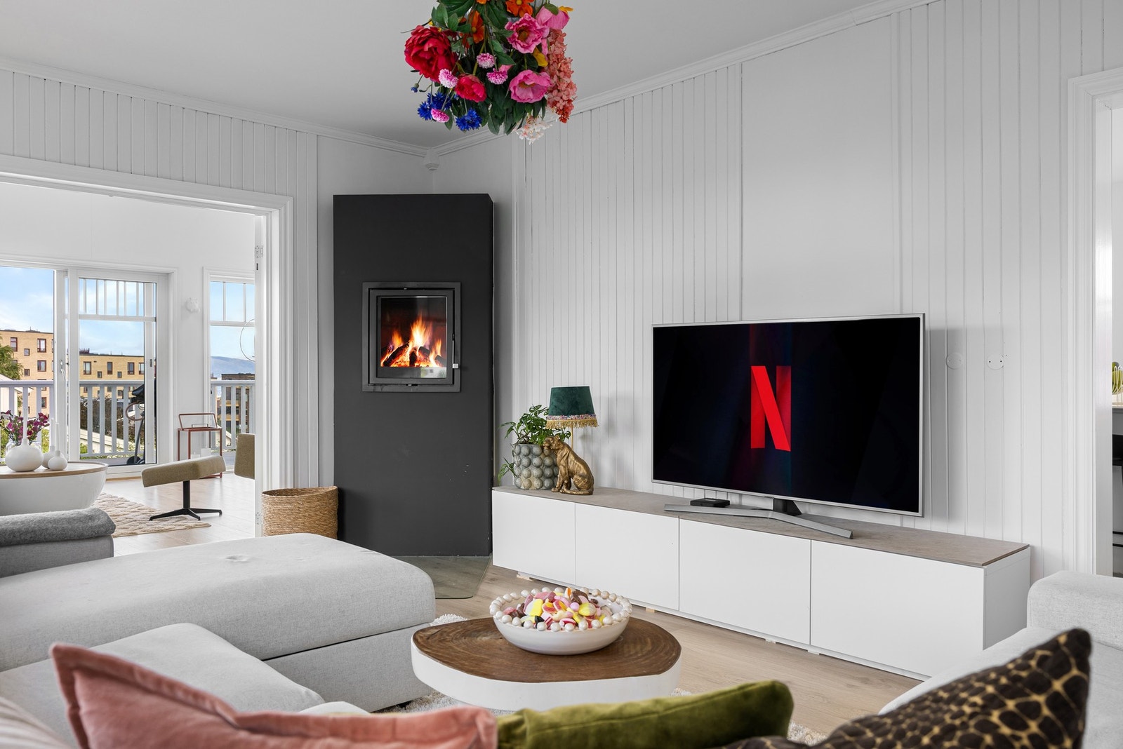 Her kan man nyte filmkvelder med gode venner og familie. Galleribilde