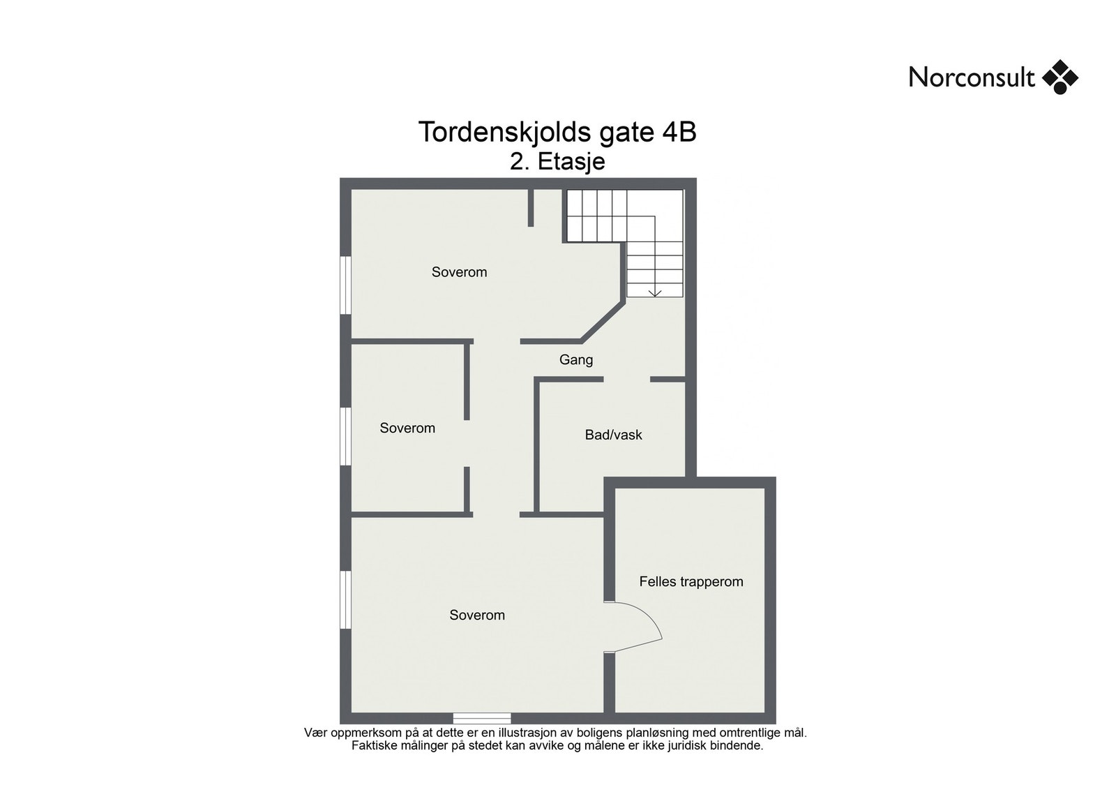 Boligens planskisse - 2. Etasje Galleribilde