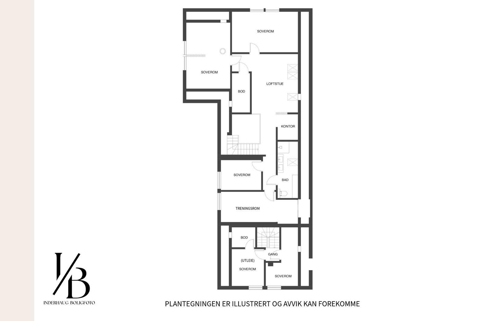 Plantegning 2.etasje Galleribilde