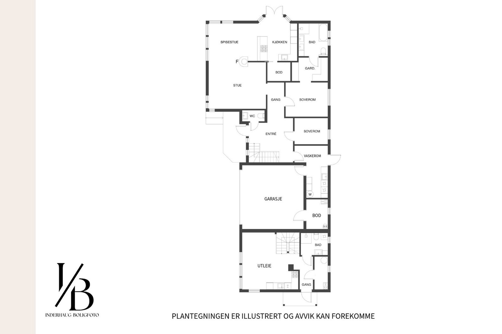 Plantegning 1.etasje Galleribilde