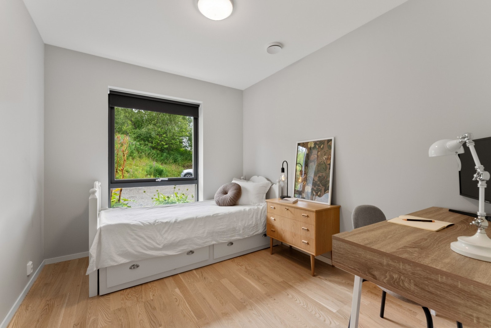 Det fjerde soverommet, som kontor eller gjesterom. Galleribilde