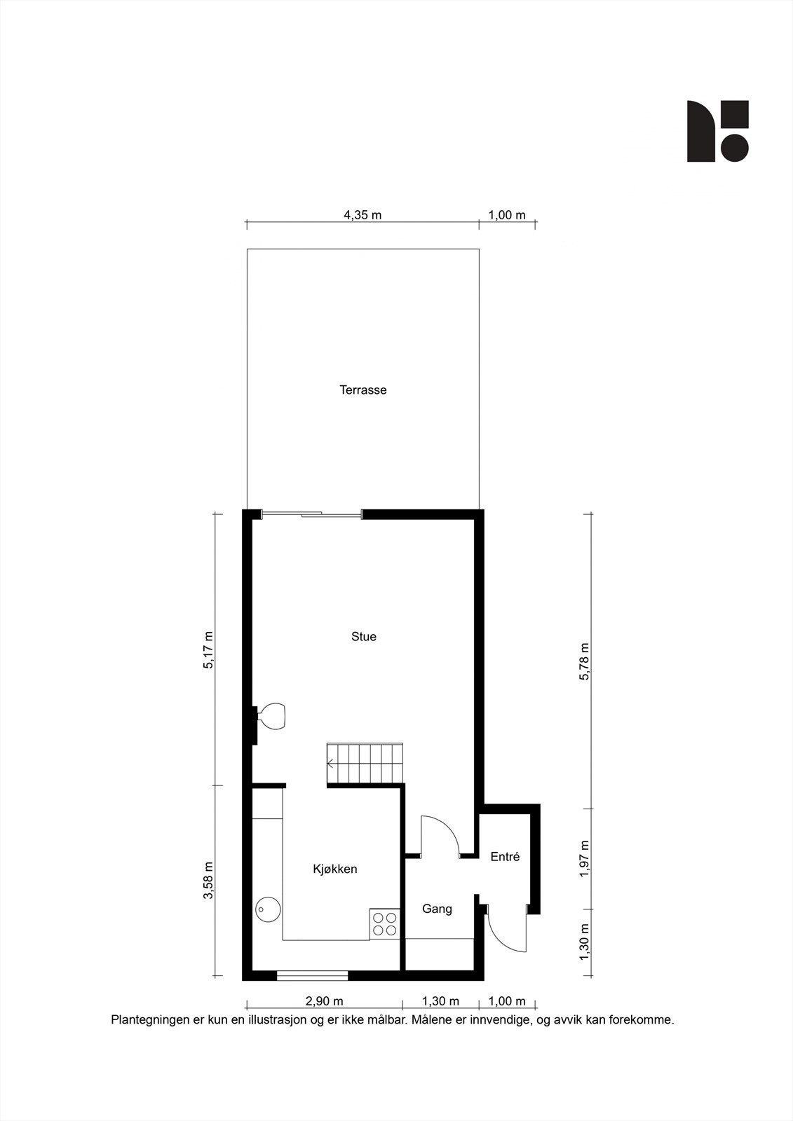 Plantegning 1. etasje. Galleribilde
