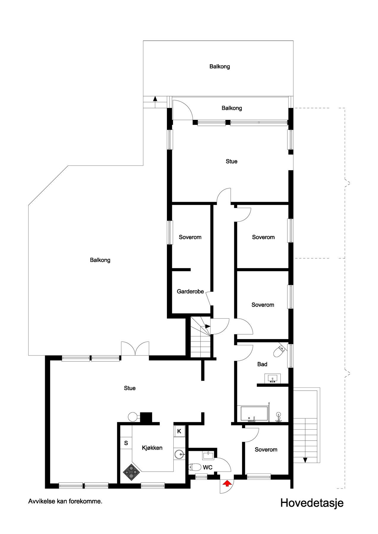 Plantegning hovedplan 2D Galleribilde
