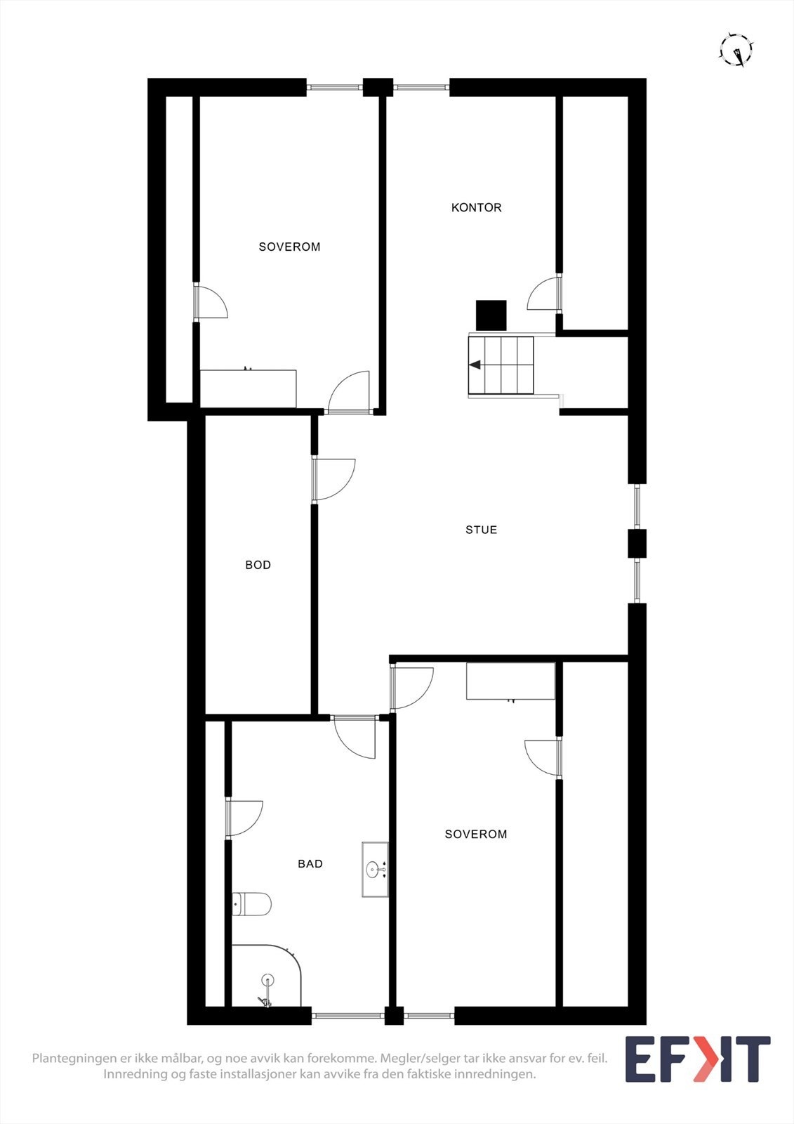 Plantegning loft Galleribilde
