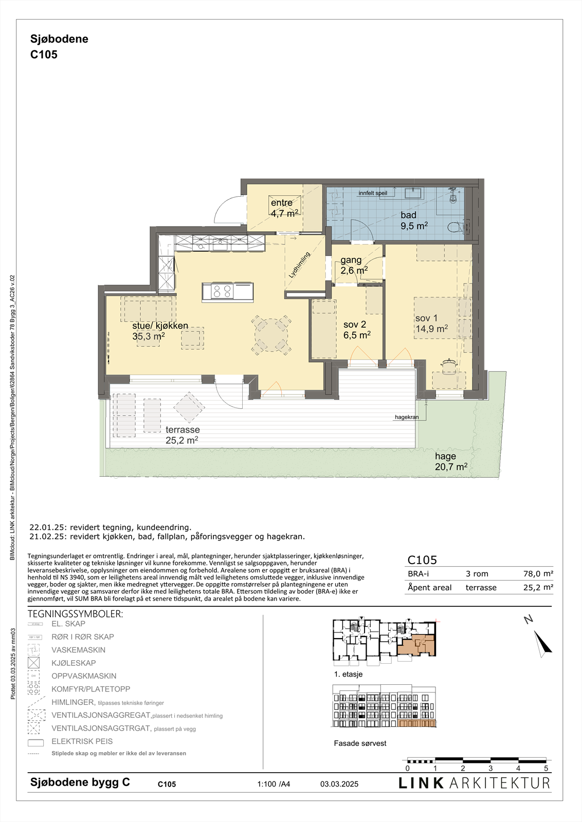 Plantegning C105 Galleribilde