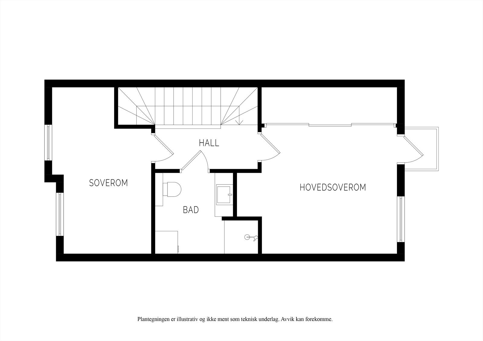 Plantegning 2. etasje Galleribilde