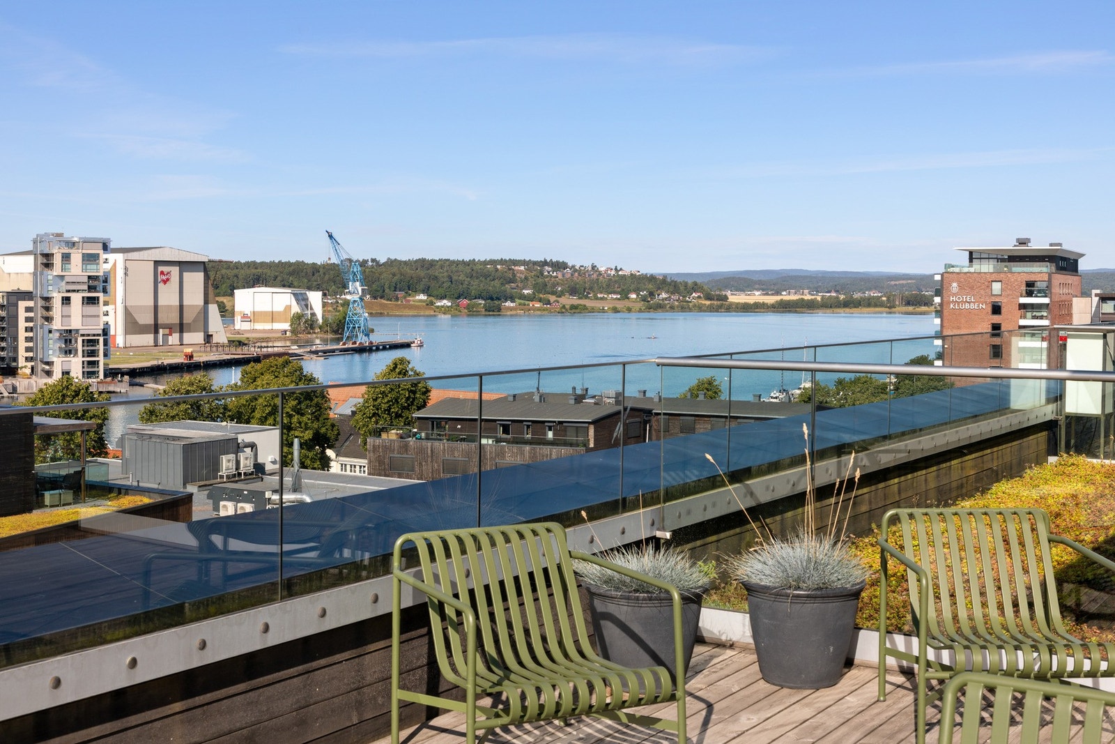 Fantastisk utsikt fra takterrassen! Galleribilde