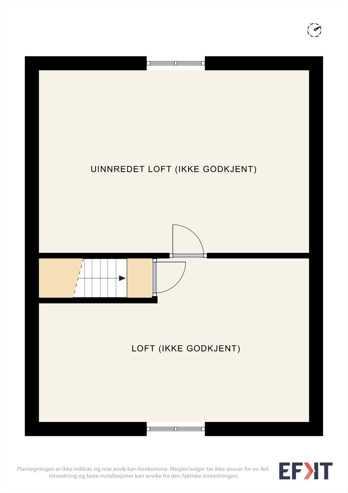 Plantegning Loft (Tilbygg) Galleribilde