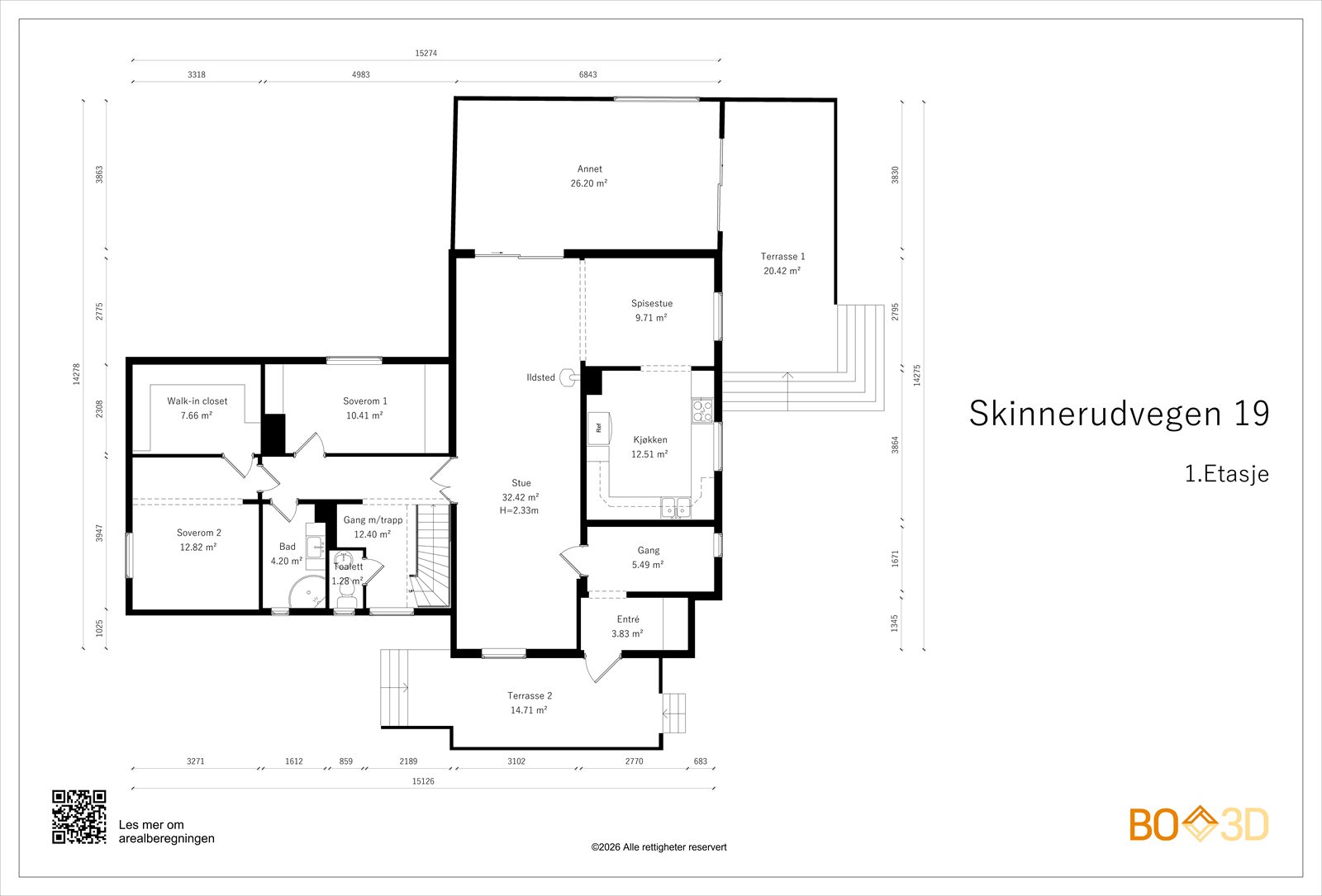 Plantegning - 1. etasje Galleribilde