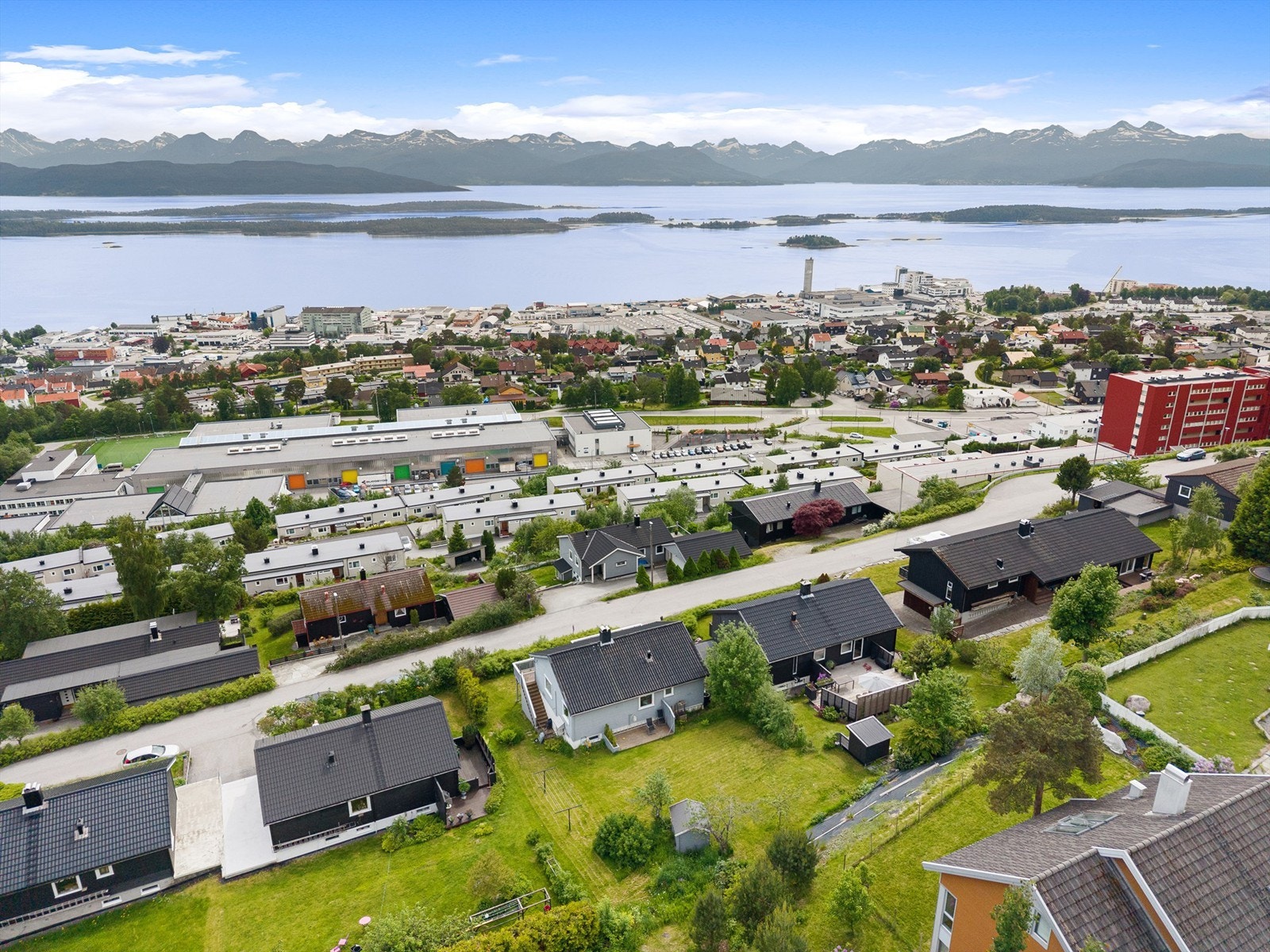Eiendommen sett fra lufta Galleribilde